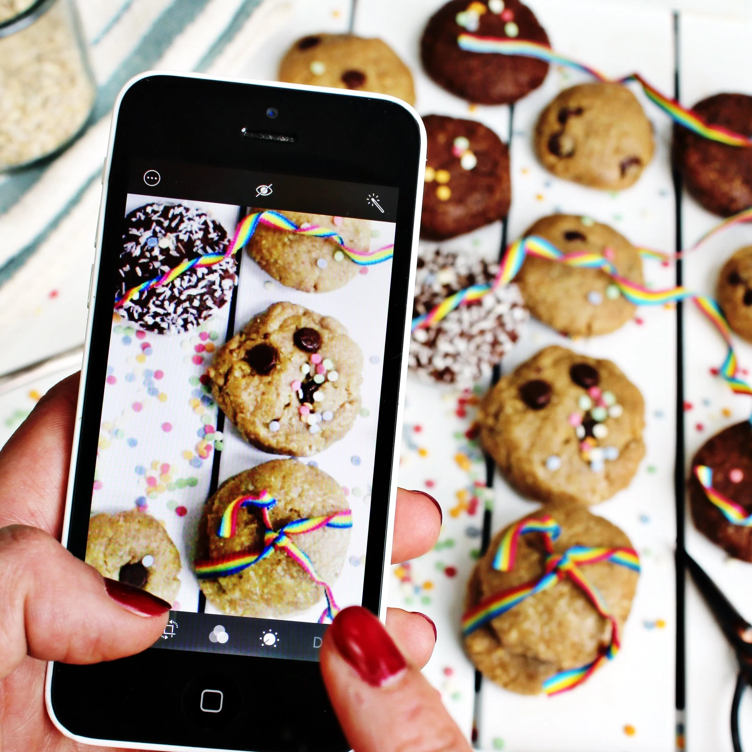 Raw cookies for BBC Good Food