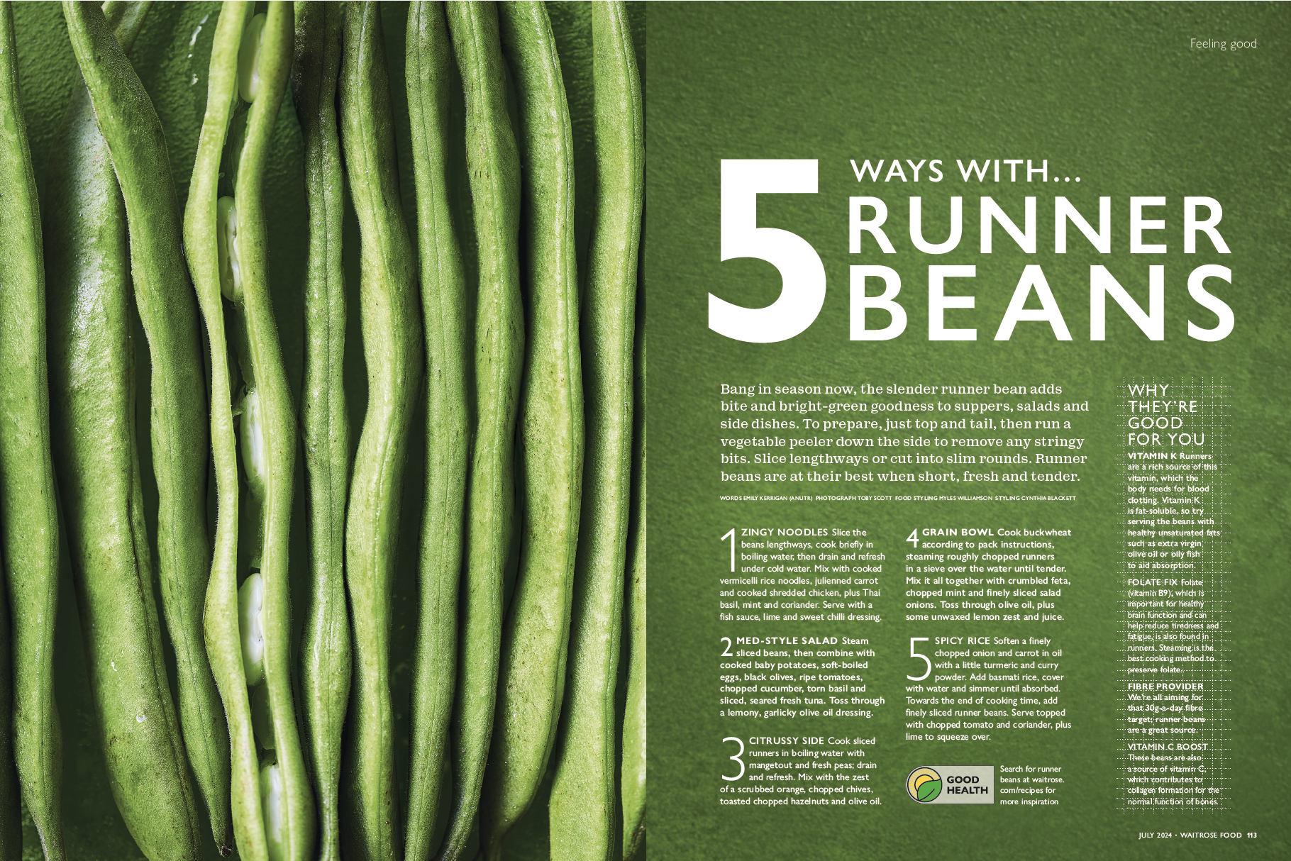 5 Ways Monthly Feature for Waitrose Food 