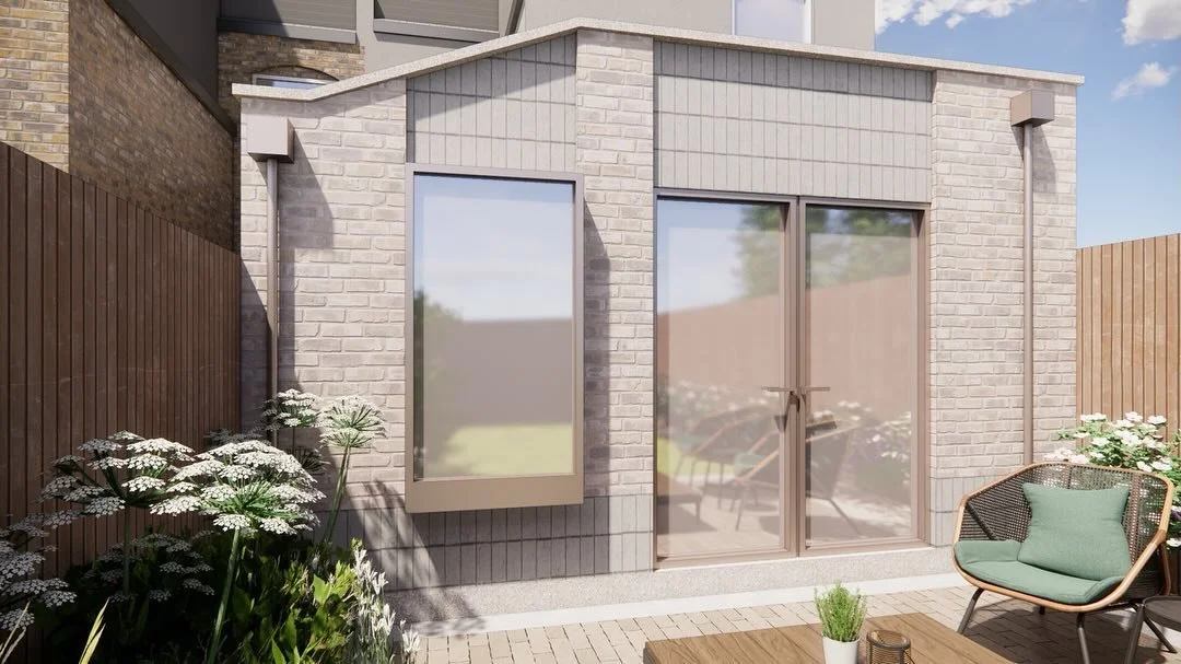 This or That?

Our recent concept designs explore the use of different materials and colour palettes for this single storey side / rear infill extension in Sidcup. 

A small brick recess detail brakes up the facade creating a transition of materials.