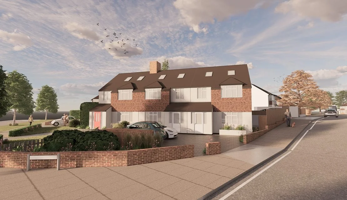 Attached dwelling 

This scheme involves the construction of a new 3/4 bedroom attached dwelling on a corner site. Very much informed and in keeping with the context of its neighbours. Ready for submission. 

#draftarchitecture #newdwelling #newbuid 