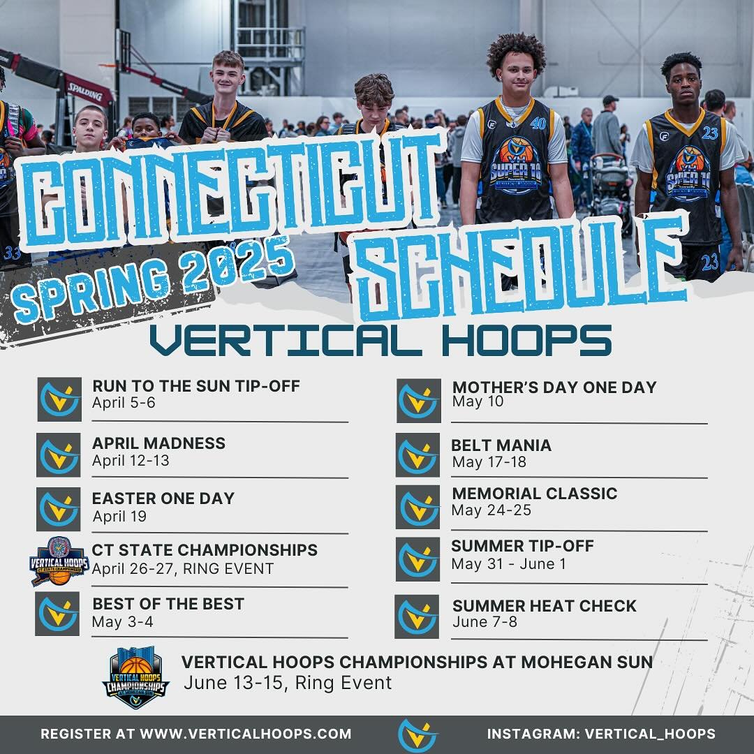 2025 CT Schedule🔥 registration is open for all events including the Spring Championships at Mohegan Sun! Note we are discounting prices for girls 4th &amp; 5th grade teams all spring in our regular non-ring events.