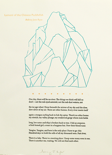 "Lament of the Chinese Paddlefish" by Aubrey J. Ryan