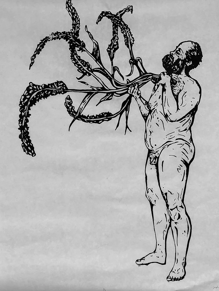 The Voice: 1-color relief print