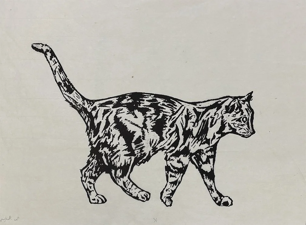 Rebirth: 1-color relief print