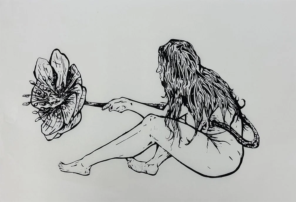 The Hope: 1-color relief print