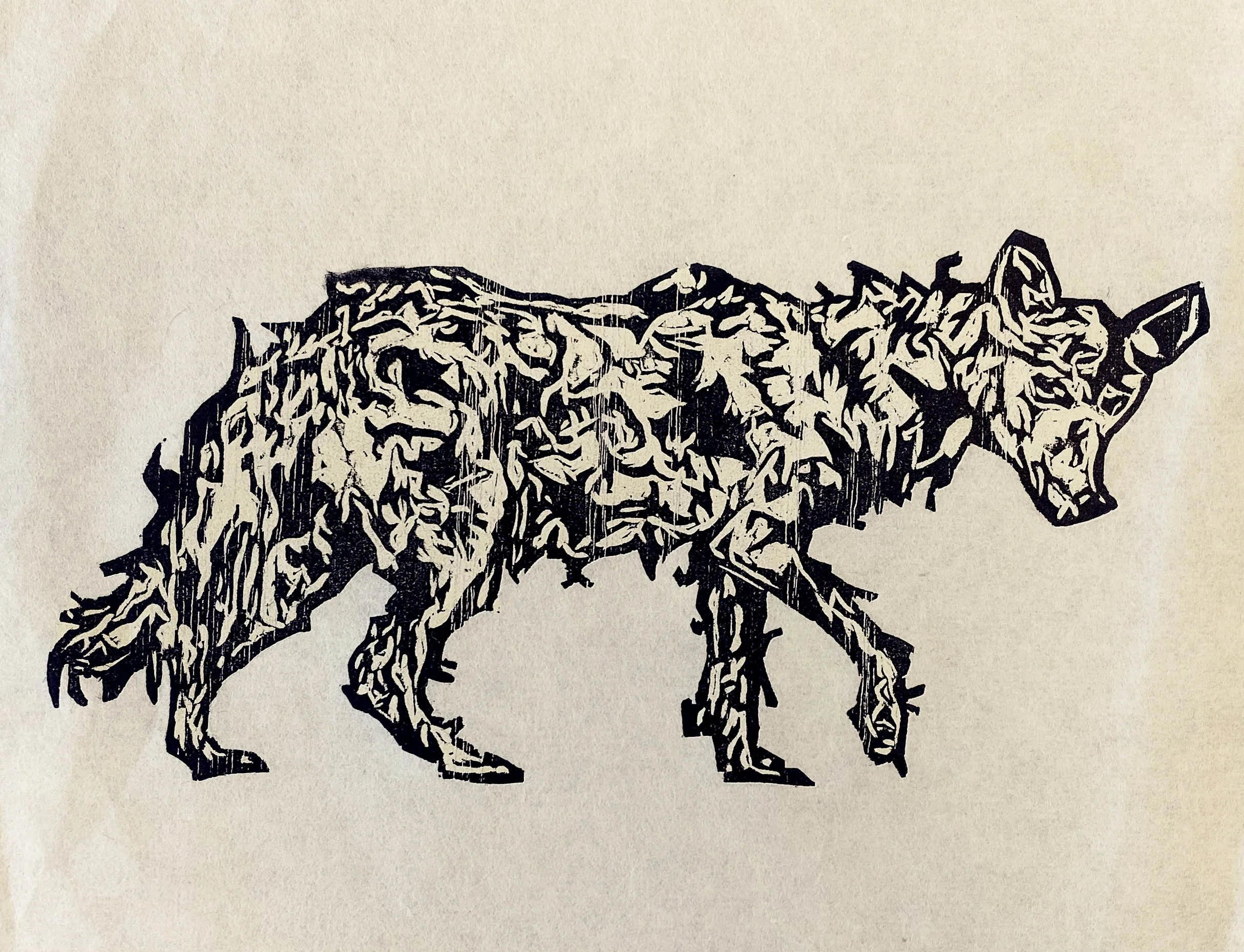 Share Thee Thy Differences: 2-color relief print