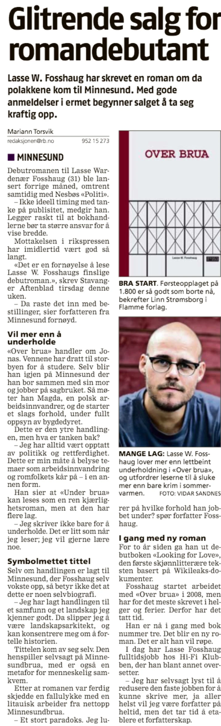 Faksimile fra Romerikes Blad.
