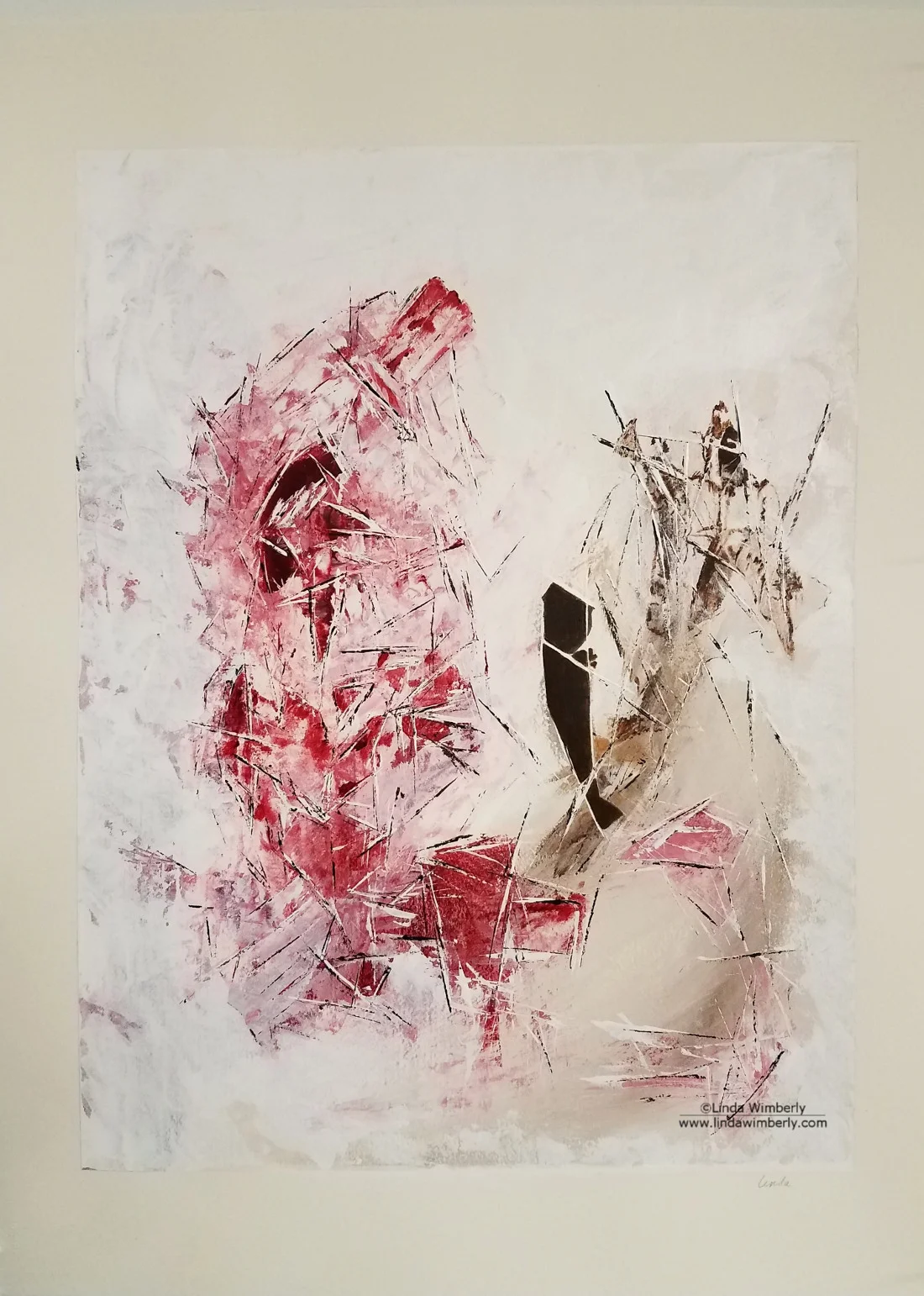 Failure to Communicate - 30 x 22 1/2" - acrylic on watercolor paper - 2017 - SOLD