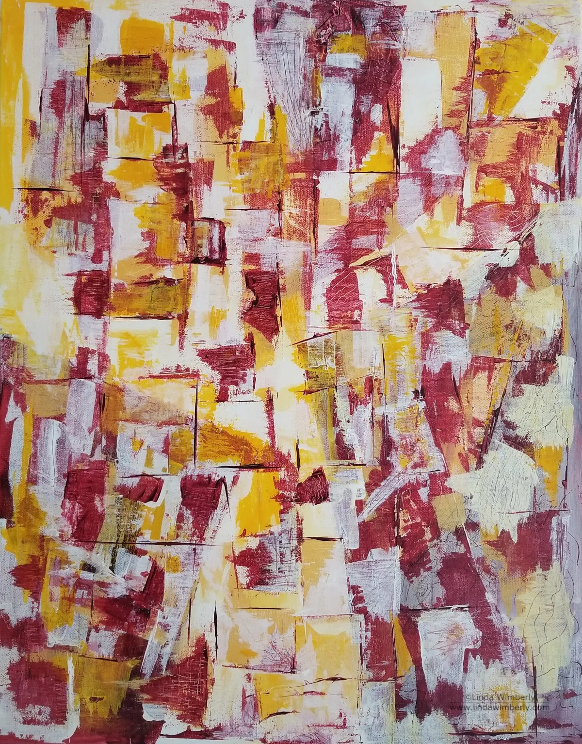 Seeing Sound: Madrigal - 28 x 22" - acrylic on canvas - 2019