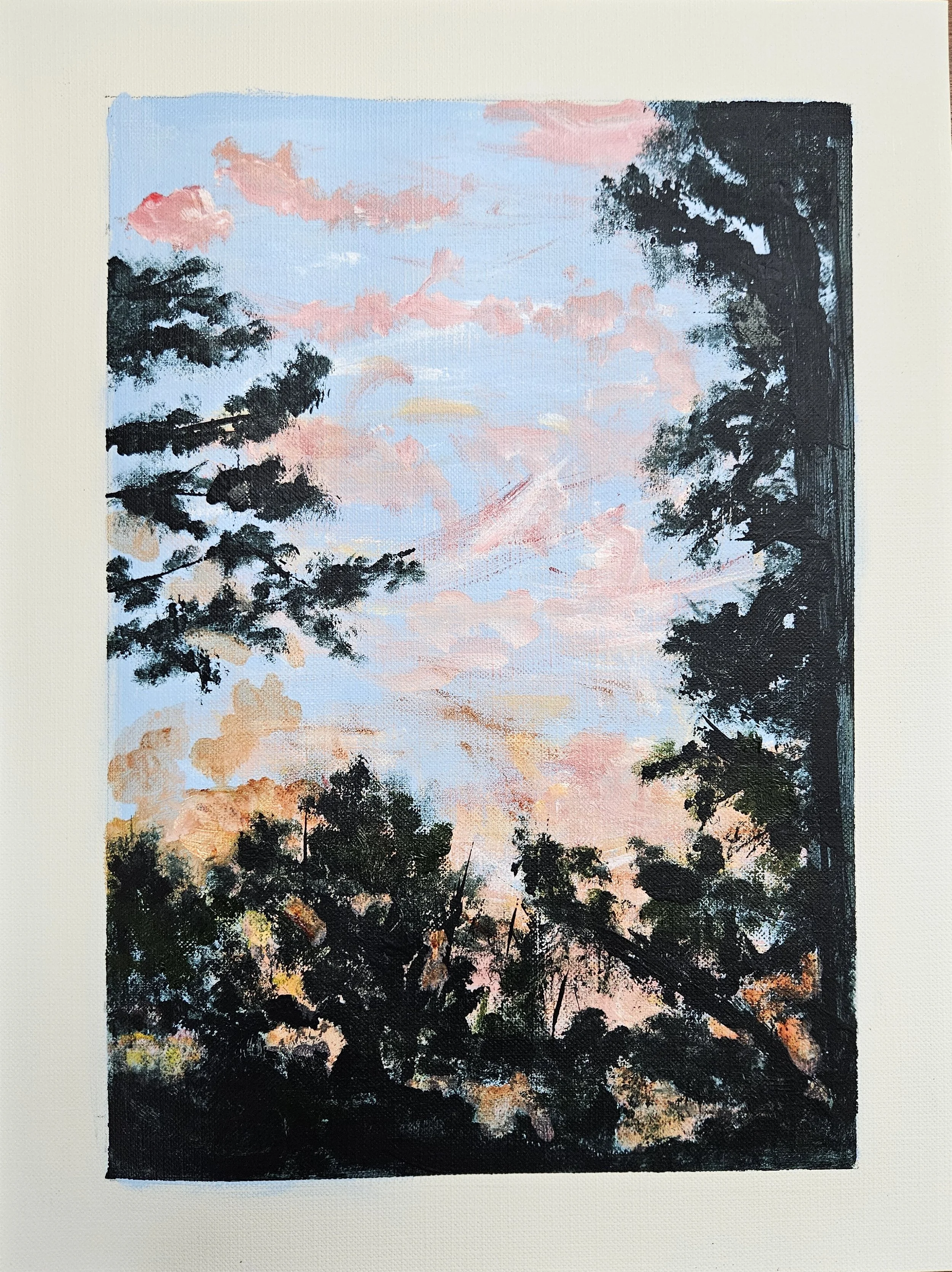 Another Day Done - 12 x 9, acrylic on canvas paper
