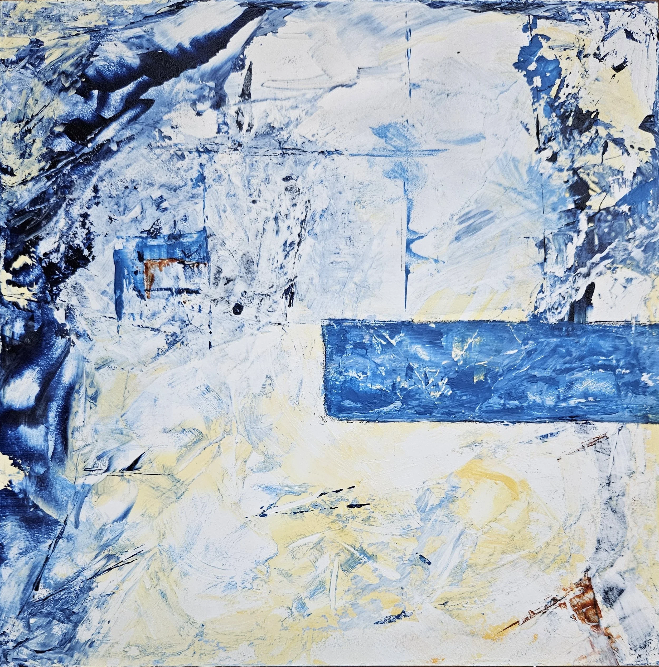 Etude #2 - 8 x 8, acrylic on gessoboard