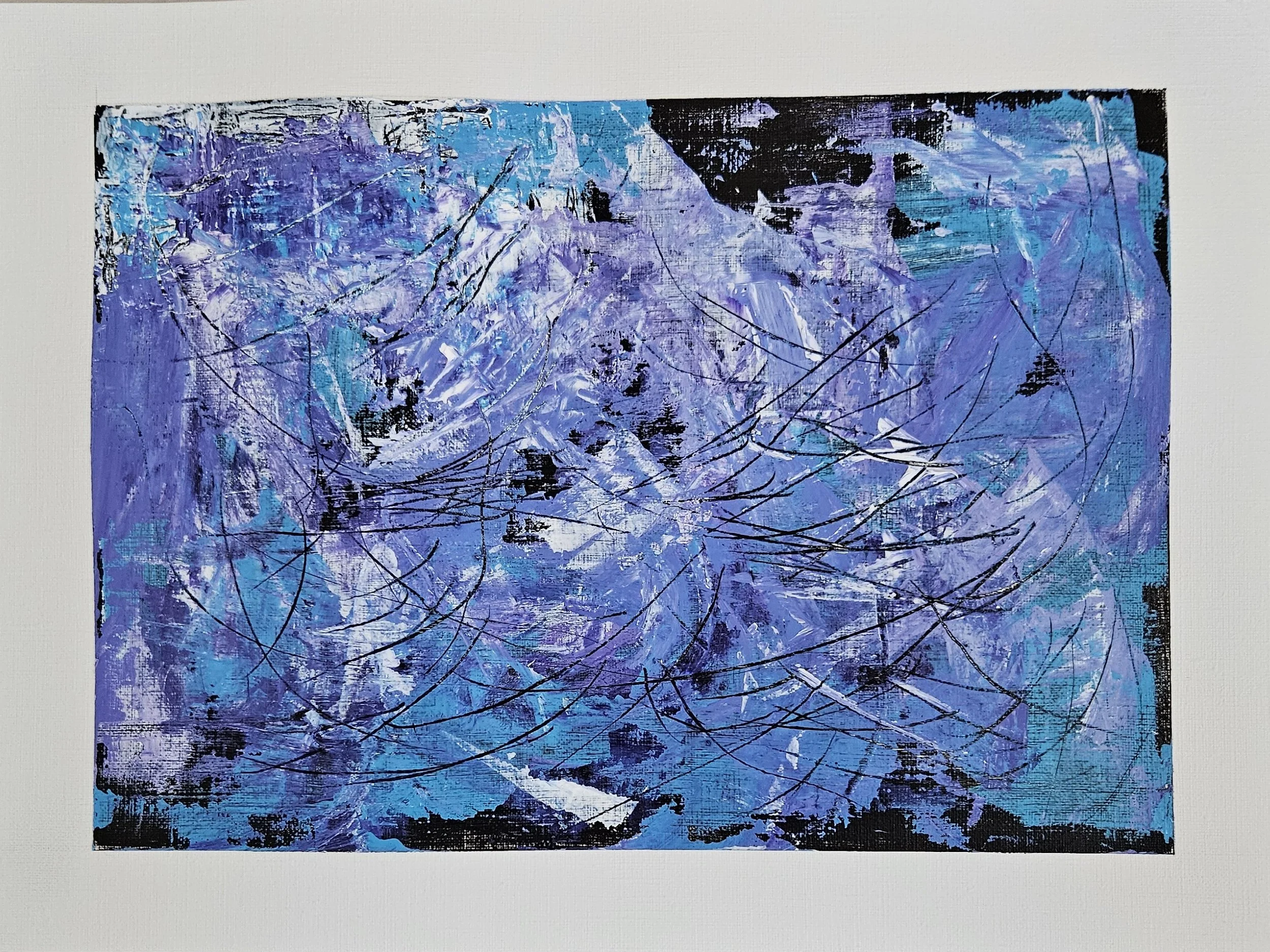 In the Deepest Beyond - 12 x 9, acrylic on paper