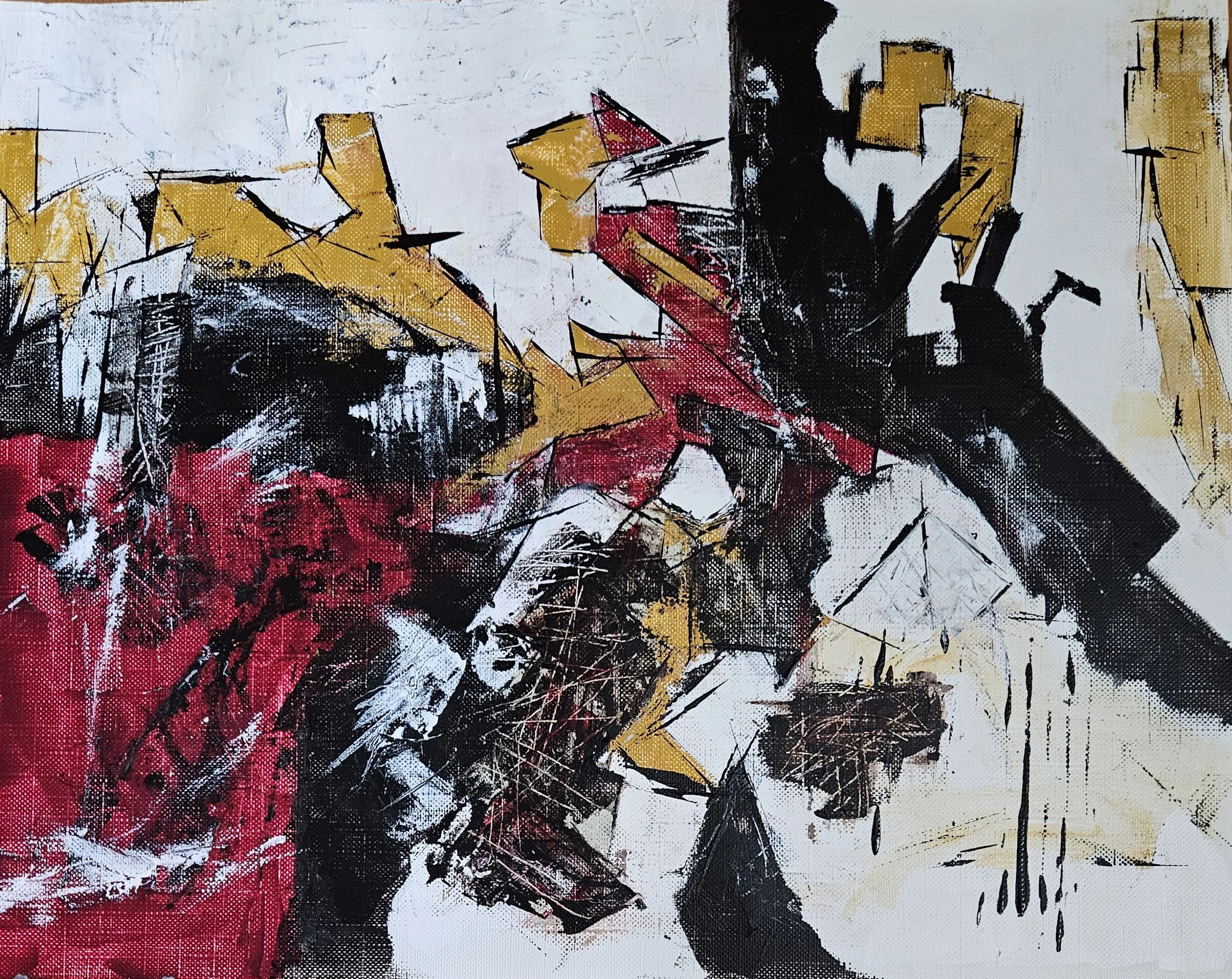 Lessons from the Edge - 20 x 16, acrylic on canvas
