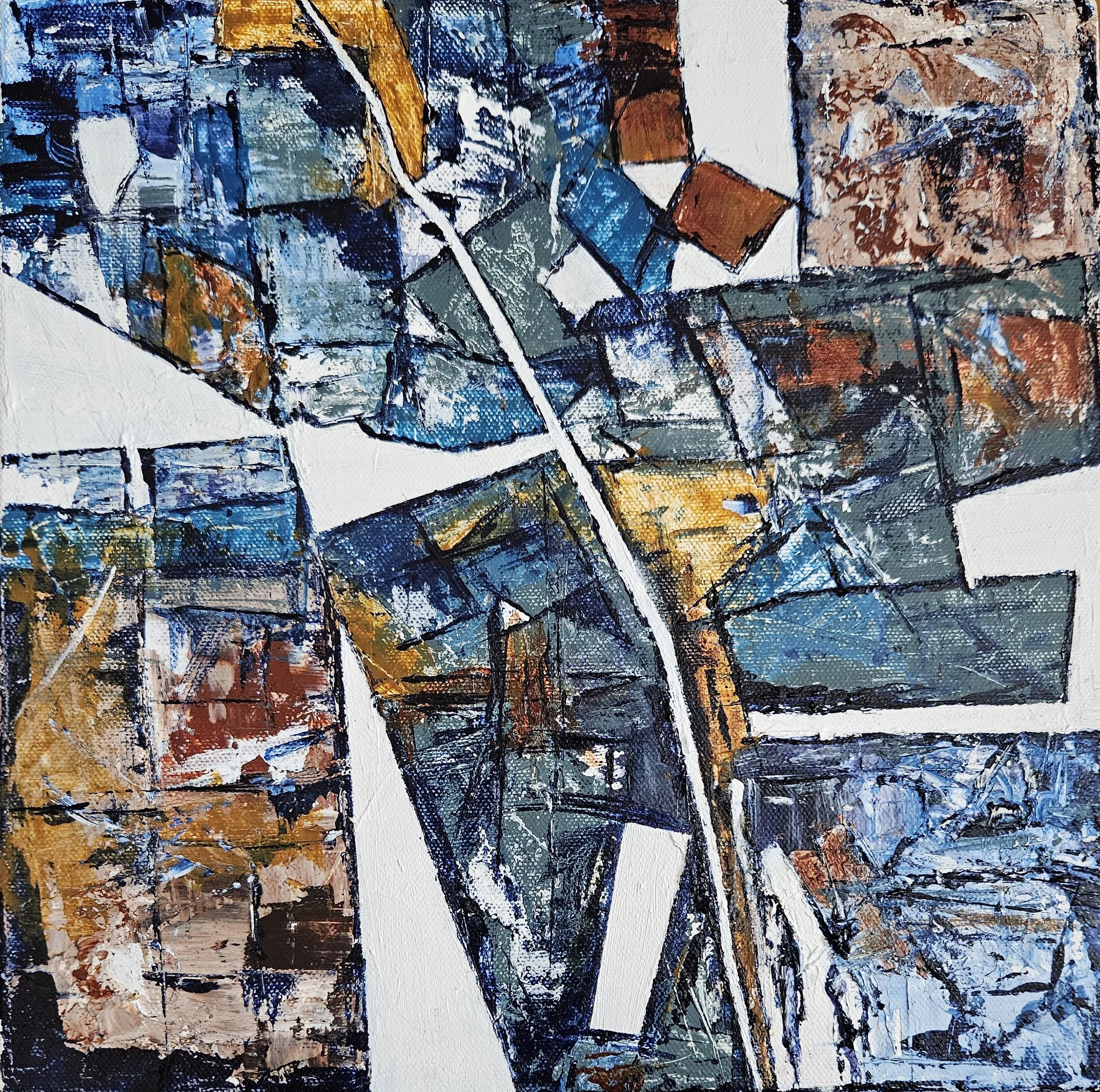 Counterpoint - 12 x 12, Acrylic on canvas, 2025