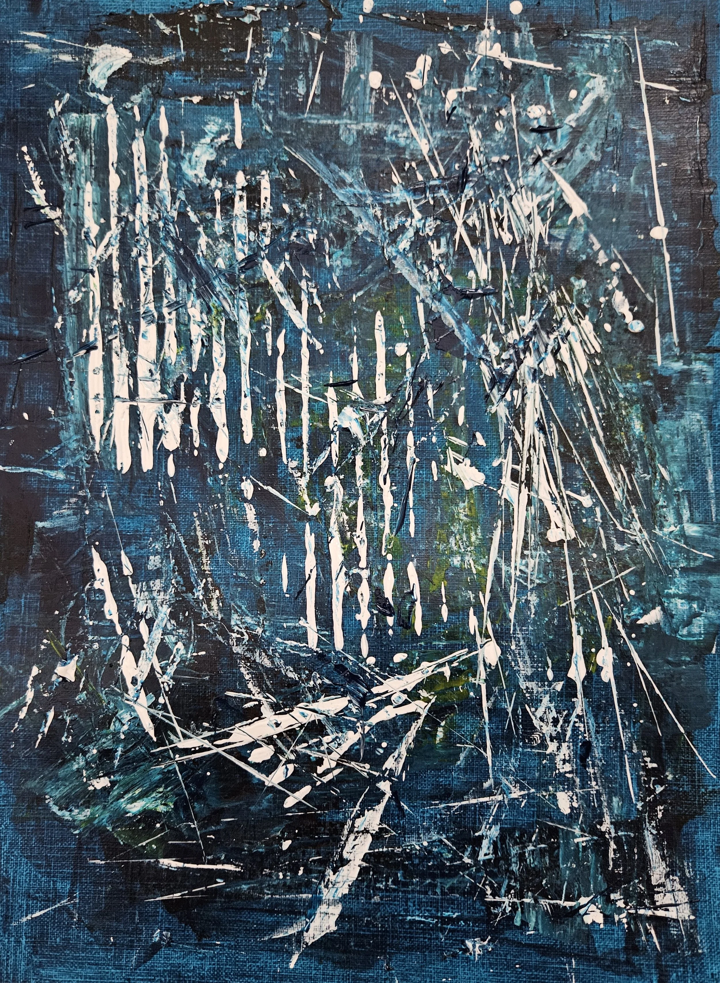 Ursula's World - 12 x 9, acrylic on paper, 2025