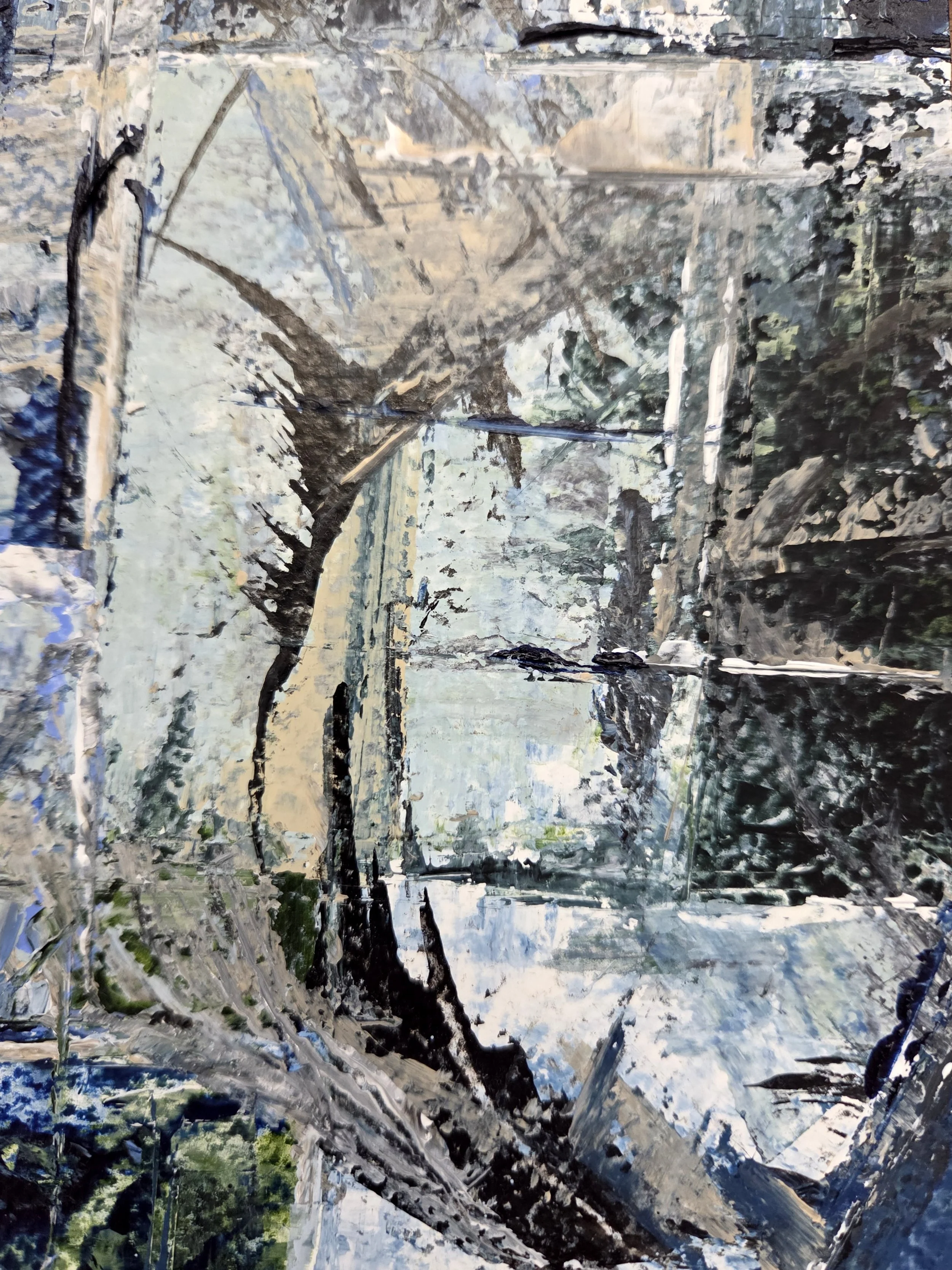 Winter Storm - 6.5 x 4.5, acrylic on watercolor paper, 2026