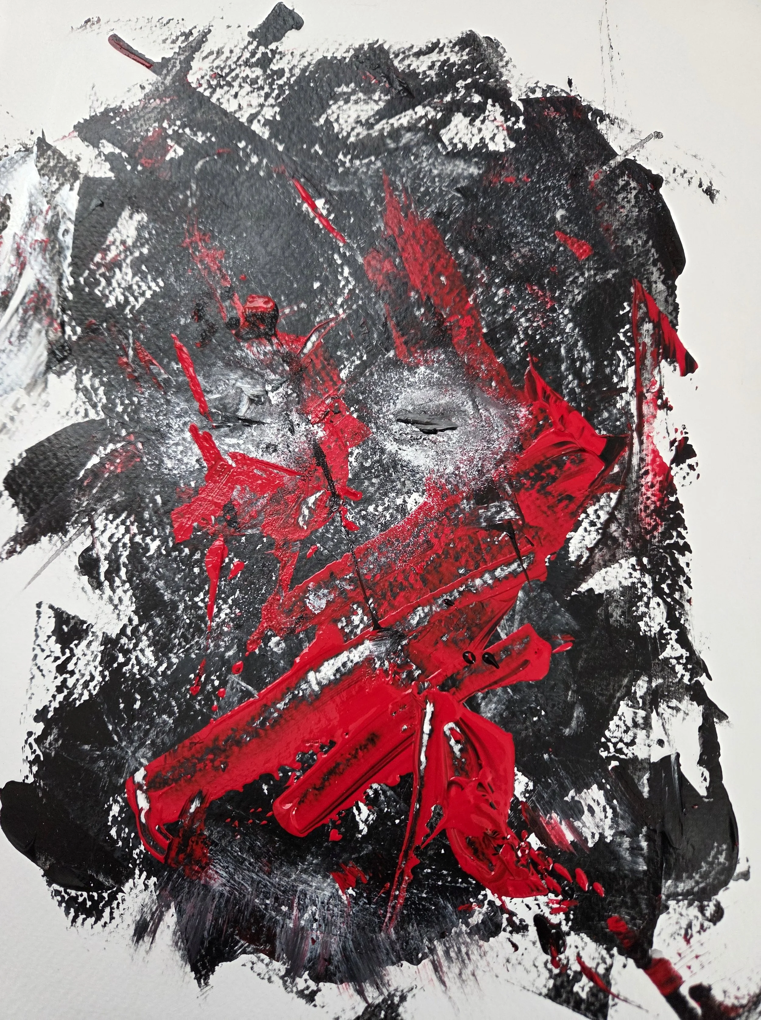 Senseless - 12 x 9, acrylic on watercolor paper, 2026