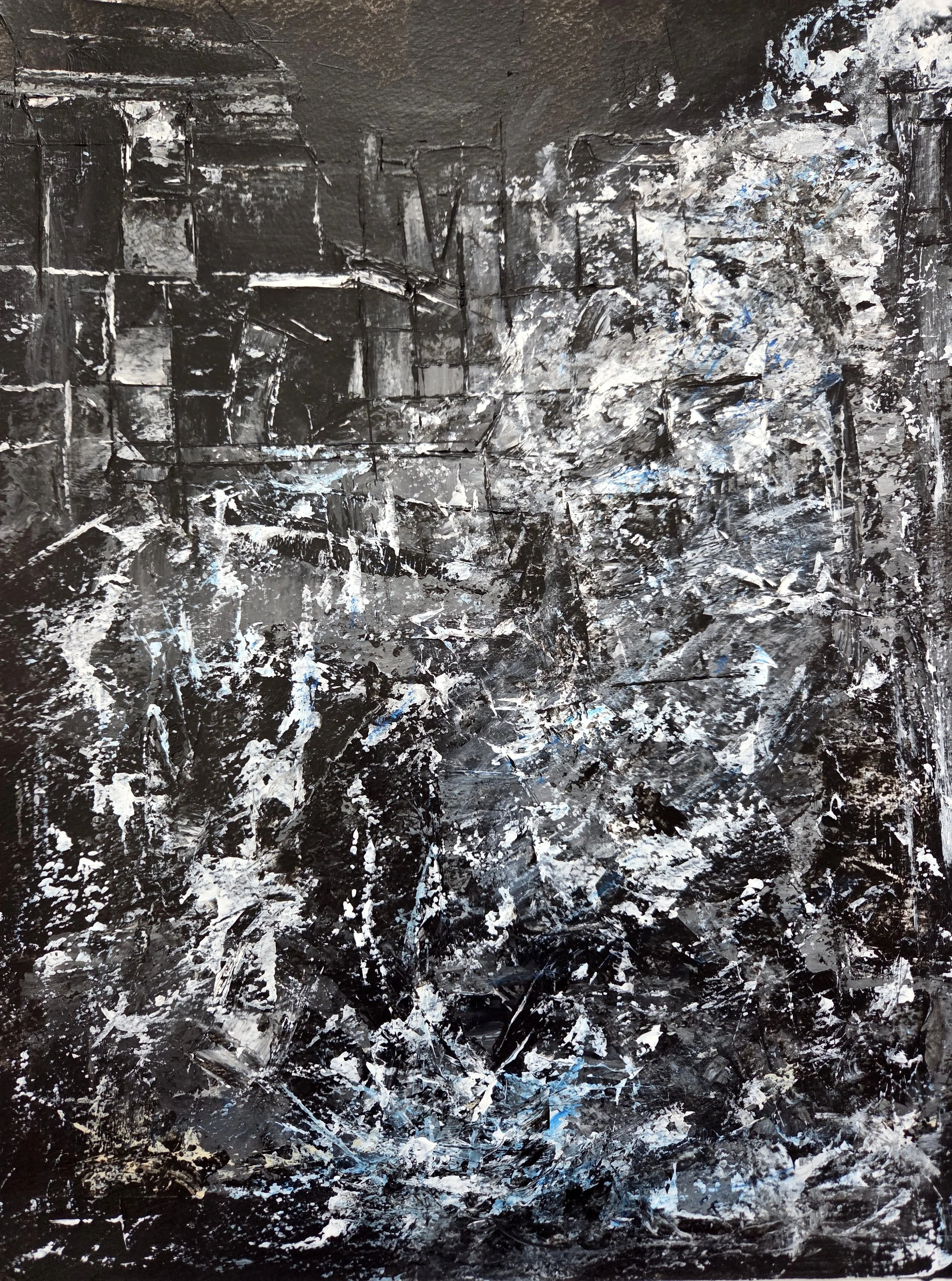 The Origin of Hope - 17 x 13, acrylic on watercolor paper, 2026