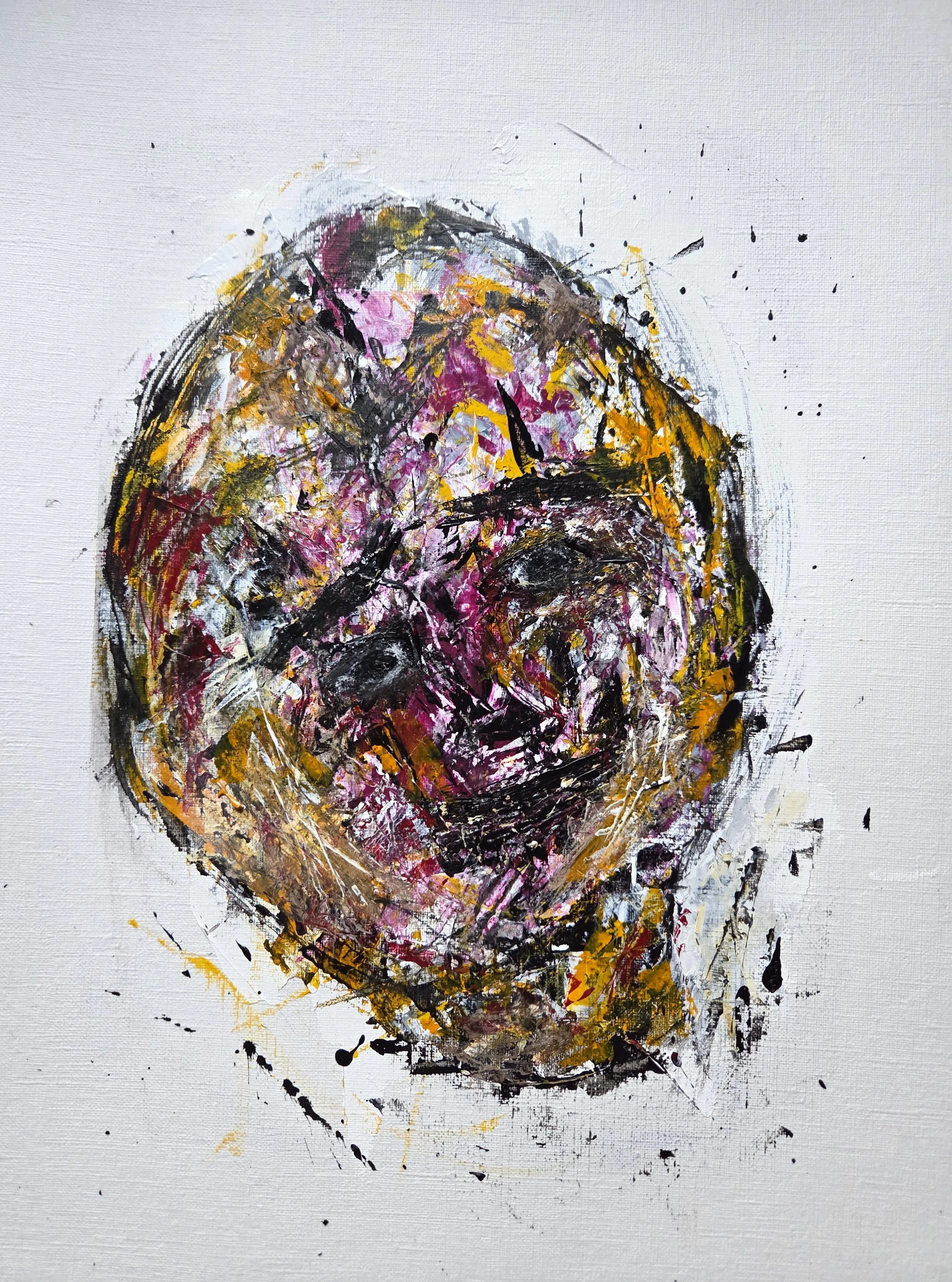 The Universal Color - 12 x 9, acrylic on oil and acrylic paper, 2026