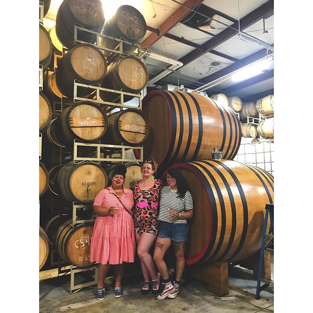 #tbt can&rsquo;t believe it&rsquo;s been a week since we dragged ourselves to the @allagashbrewing tour before floating down a river and watching fireworks on a schooner for our July 4th. With two of my favorite people on the planet. What a #Maine da