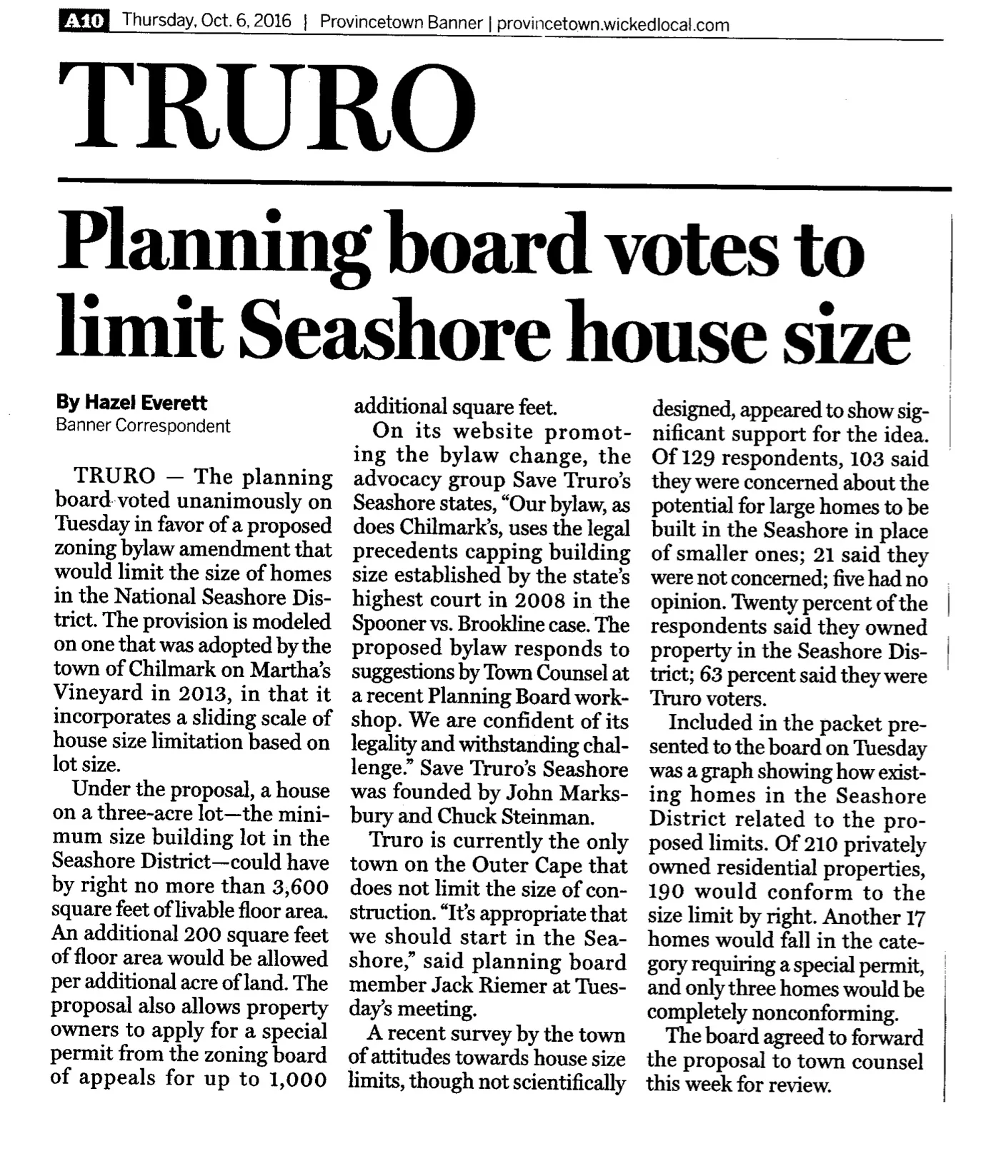 Banner Planning Board Votes to Limit Seashore house size.jpg