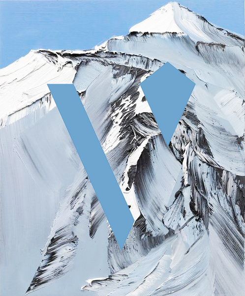 Mountain painting by Conrad Jon Godly. 