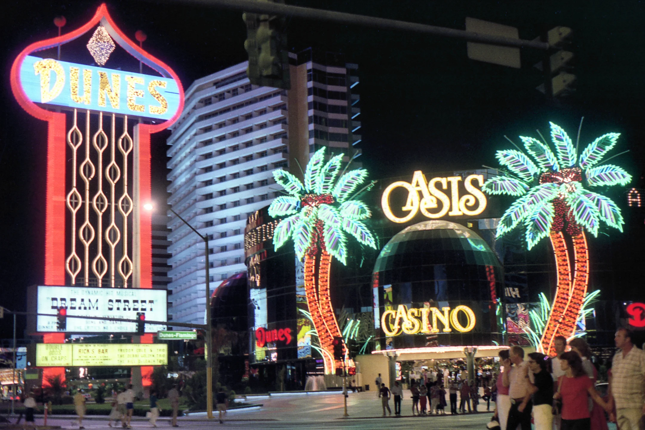 The front of the Dunes Casino in 1983.