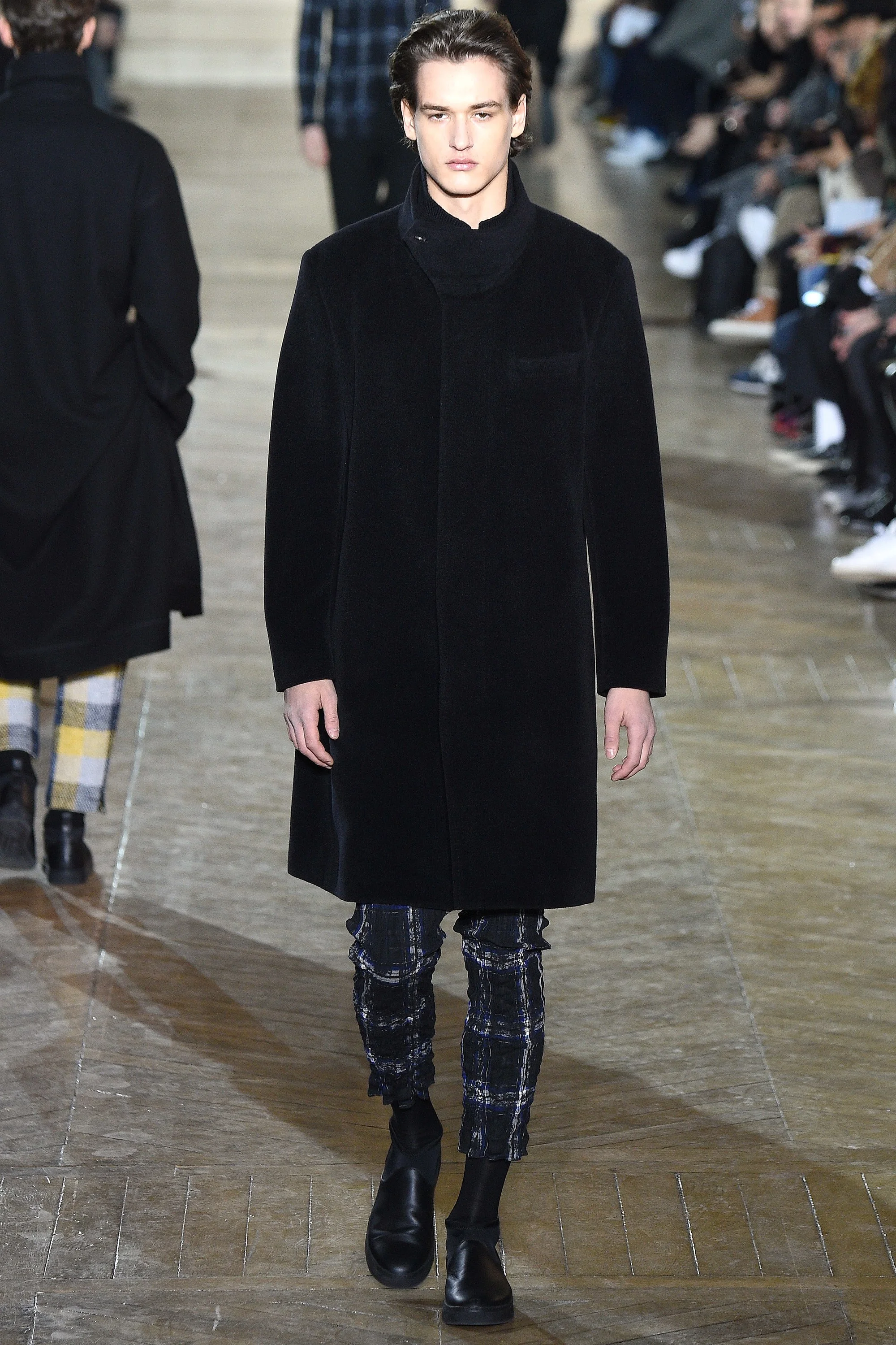 Simple with a side of plaid. Issey Miyake, Courtesy of Vogue. 