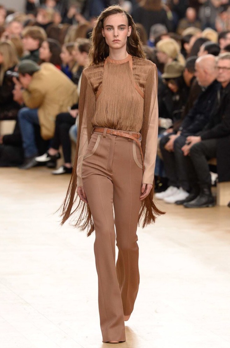 Allover brown never looked so pretty. Nina Ricci, Courtesy of Vogue.