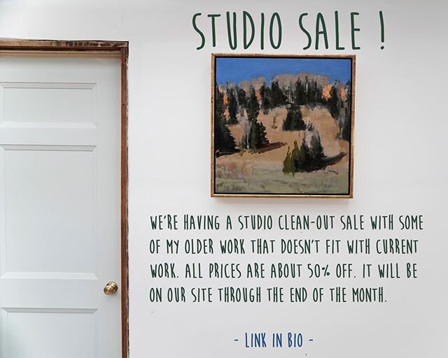 We&rsquo;re having a studio clean-out sale with some of my older work that doesn&rsquo;t fit with current work. We&rsquo;ve made a separate store with only works on sale. All prices on this page are about 50% off. It will be on our site through the e