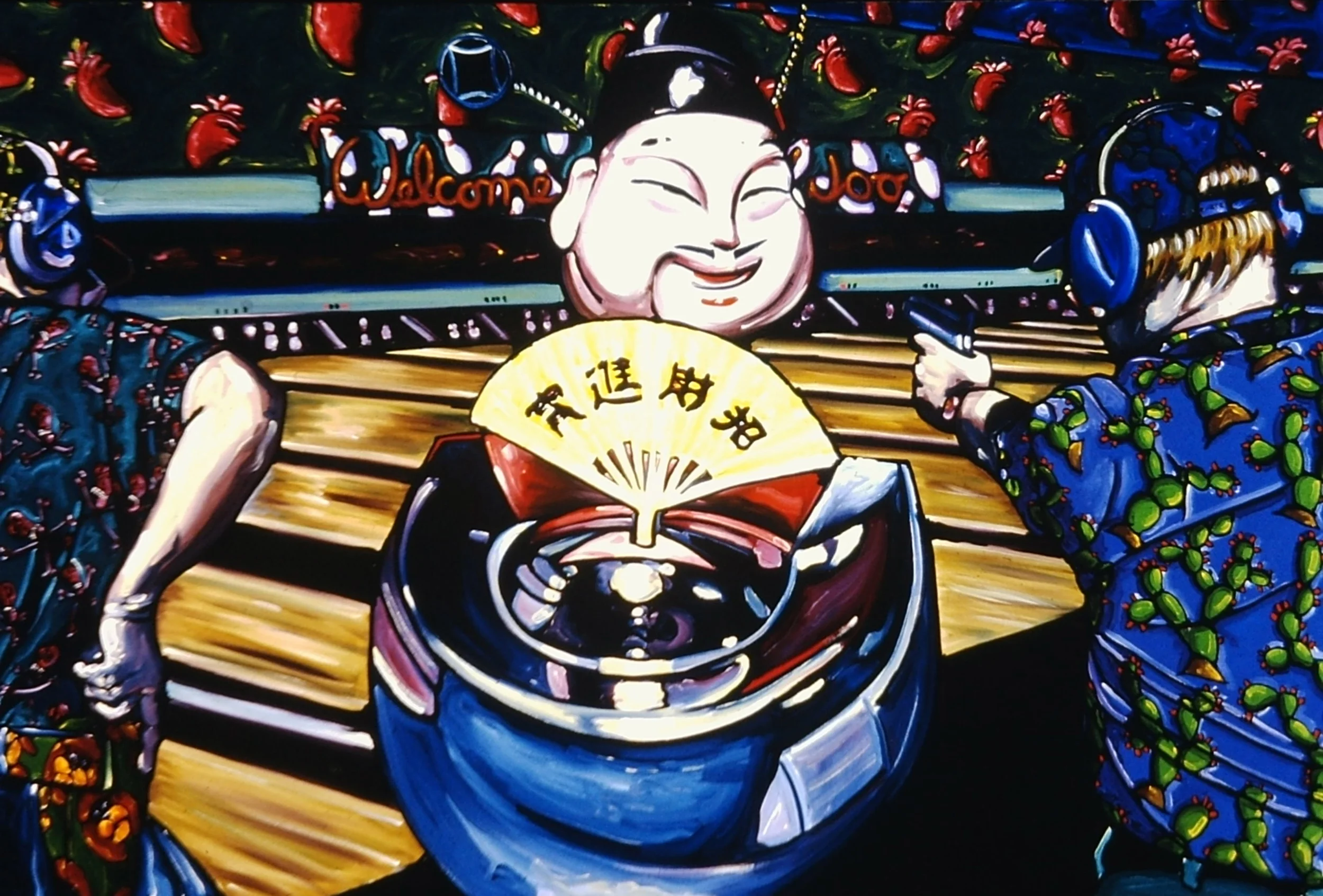   MR. WOO    OIL &nbsp;&nbsp;&nbsp; 72" X 48"&nbsp;&nbsp;&nbsp;&nbsp; 1997  
