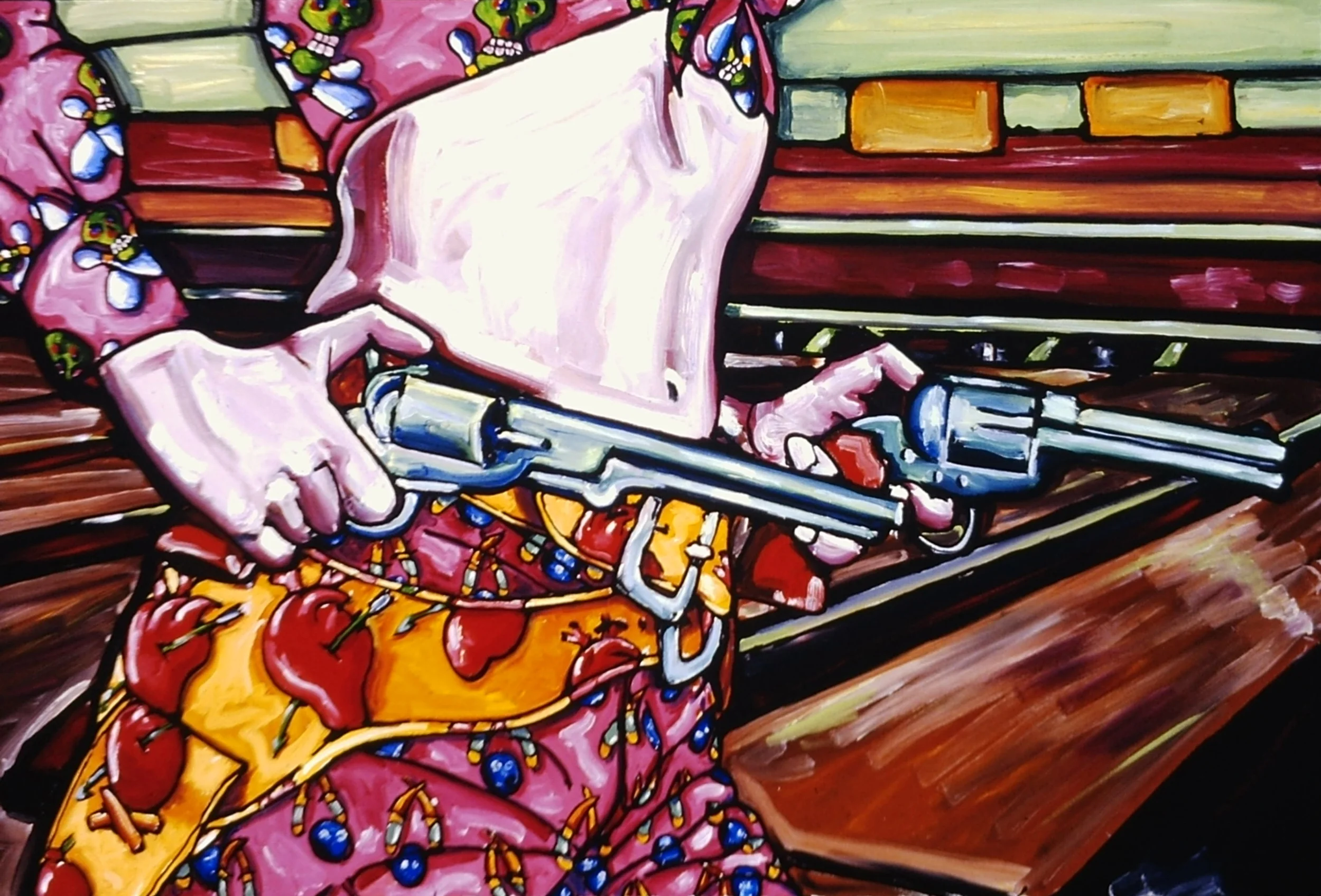   HOSTAGE    OIL &nbsp;&nbsp;&nbsp; 72" X 48"&nbsp;&nbsp;&nbsp;&nbsp; 1994  