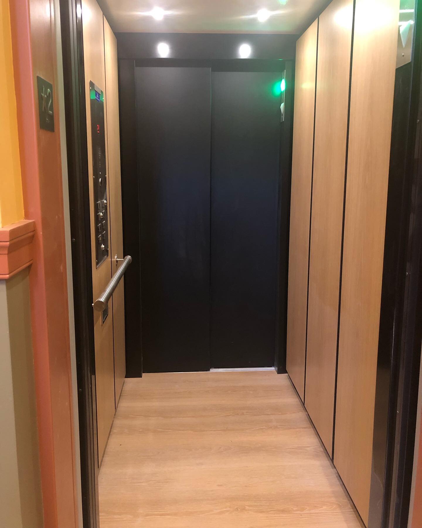 Sing it with us now&hellip;
🎶HALLELUJAH! 🎶
In all its glory!  The new elevator had its inaugural rides by some Footlight Board of Director members and patrons of A Carol Christmas!  Our &ldquo;soft opening&rdquo; was a massive success!  A few more 