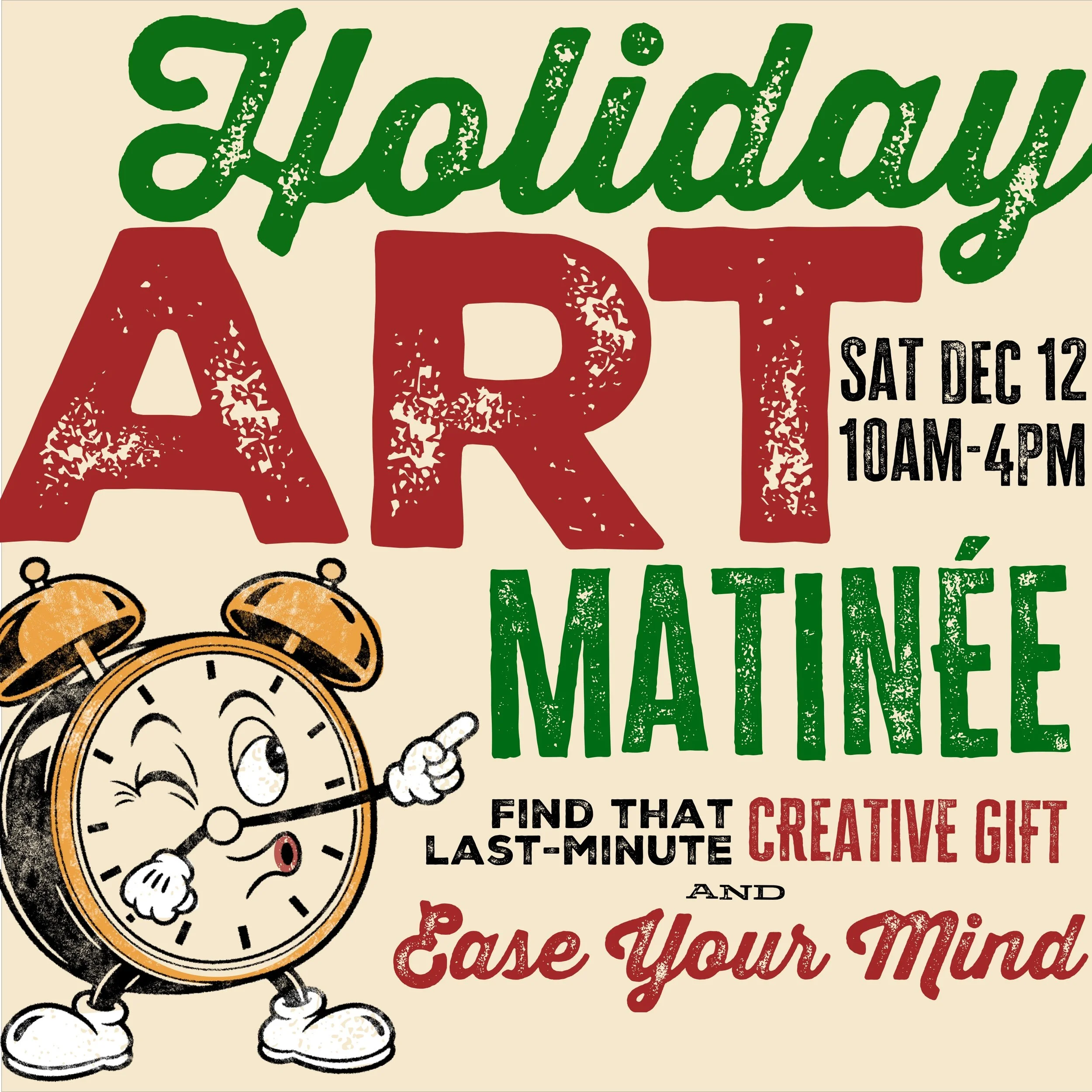 The Holiday Art Matinée: The artists you love and missed at JPOS are back, with gifts!