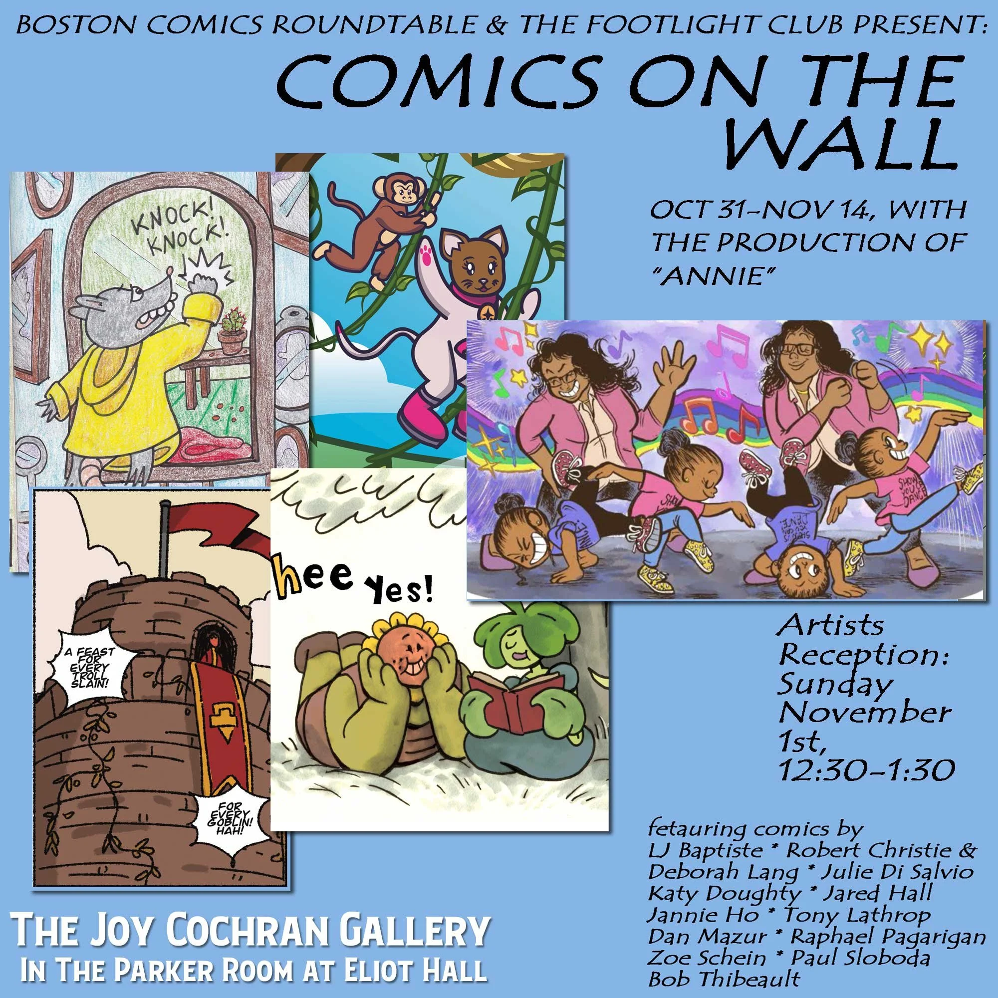 Comics on the Wall at Eliot Hall