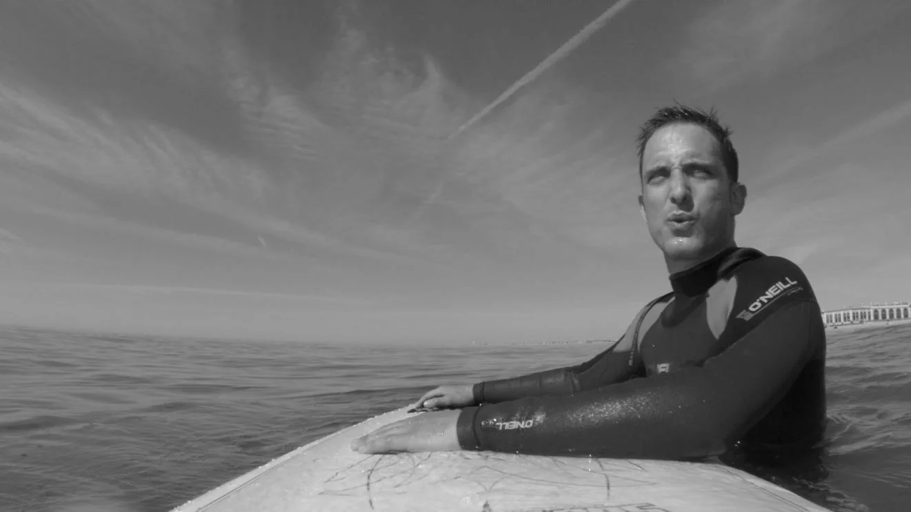 Hillary Surfboard BW.jpg
