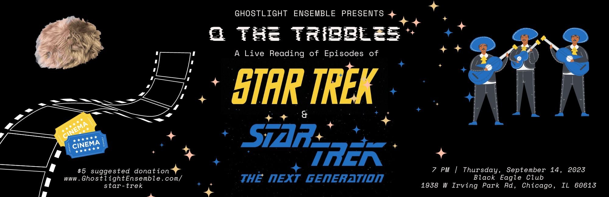 Q the Tribbles: A Live Reading of Episodes of Star Trek &amp; Star Trek the Next Generation