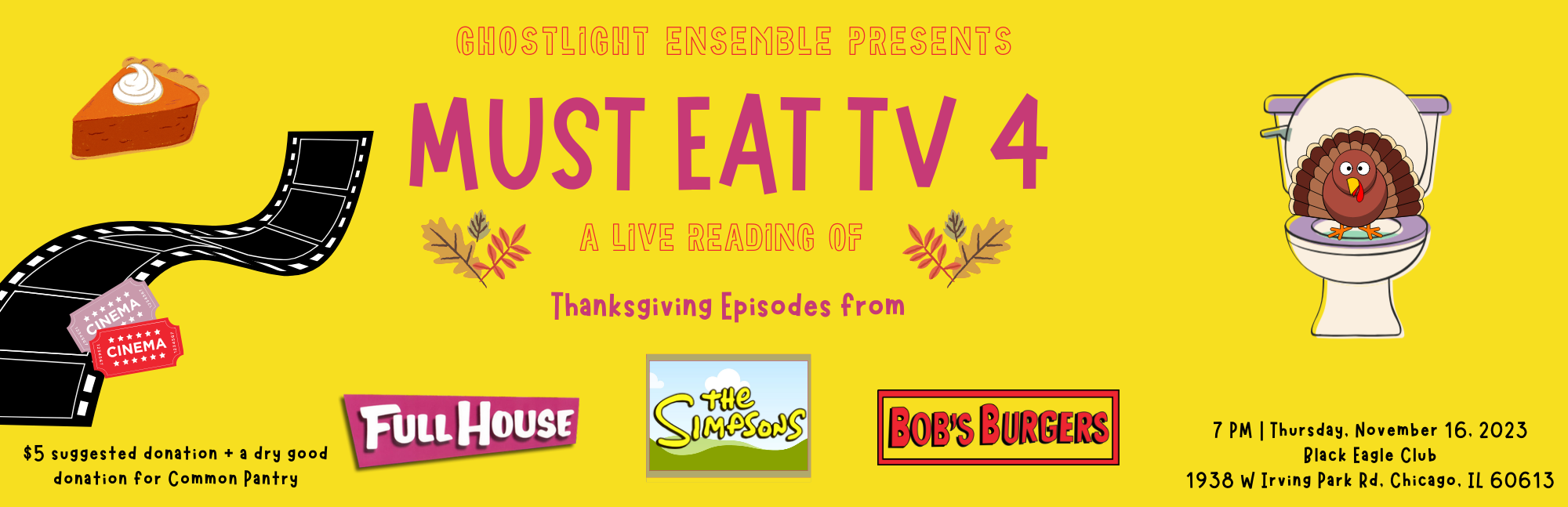 Must Eat TV 4: A Live Reading of Your Favorite Thanksgiving Television Episodes