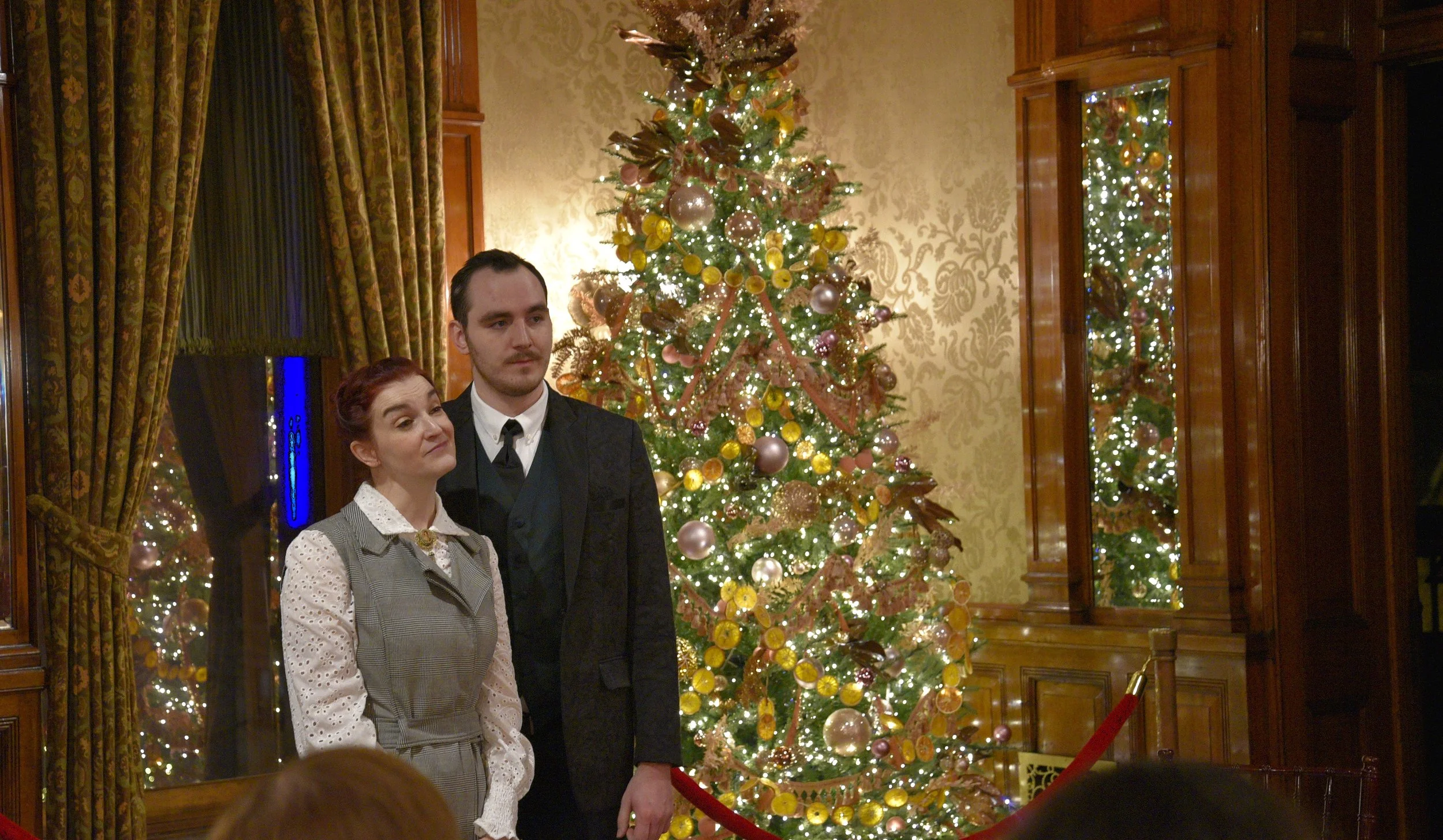   The Spirit Bride  was part of Ghostlight Ensemble’s   Holiday Spirits   ,  written by Maria Burnham, and took place at the Driehaus Museum on Thursday, December 11 and Friday, December 12, 2025. (Photos by Maria Burnham) 