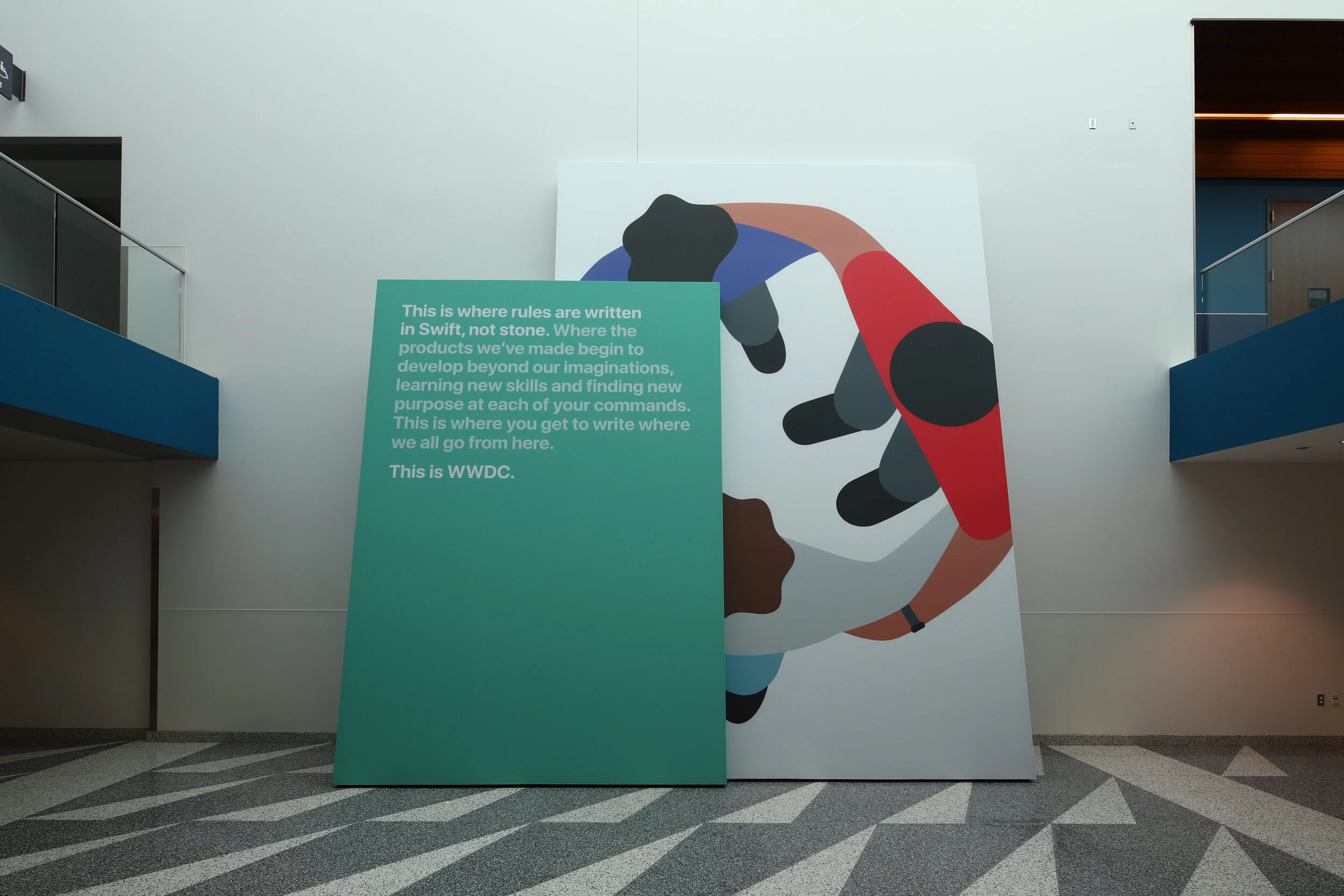 This is where rules are written in Swift, not stone. Where the products we’ve made begin to develop beyond our imaginations, learning new skills and finding new purpose at each of your commands. This is where you get to write where we all go from here. This is WWDC.
