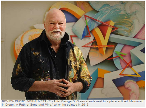 MARCH 3 – 31 Visual Magic - Robust Exuberance to Contemplative Revelation, 1982-2016 The work of George D. Green, renowned abstract illusionist artist will be in Lake Oswego for the month of March at 510 Museum & ARTspace. Green is a fifth generation Oregonian and a founding member of Abstract Illusionists. He has had 160 national and international exhibitions and his work is represented in 71 museums. After a 30-year tenure in NYC, George is thrilled to have his work on display in Lake Oswego. A First Friday opening will be held March 3 from 6 to 8 p.m.