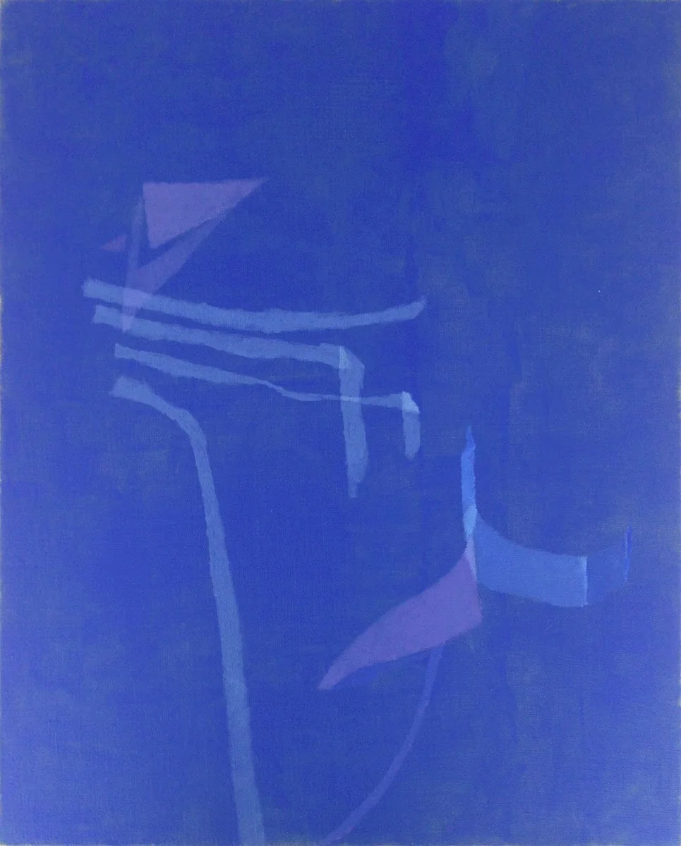 Sara Dykstra, Lapis, Acrylic on Linen, 30 x 24 inches, 2019