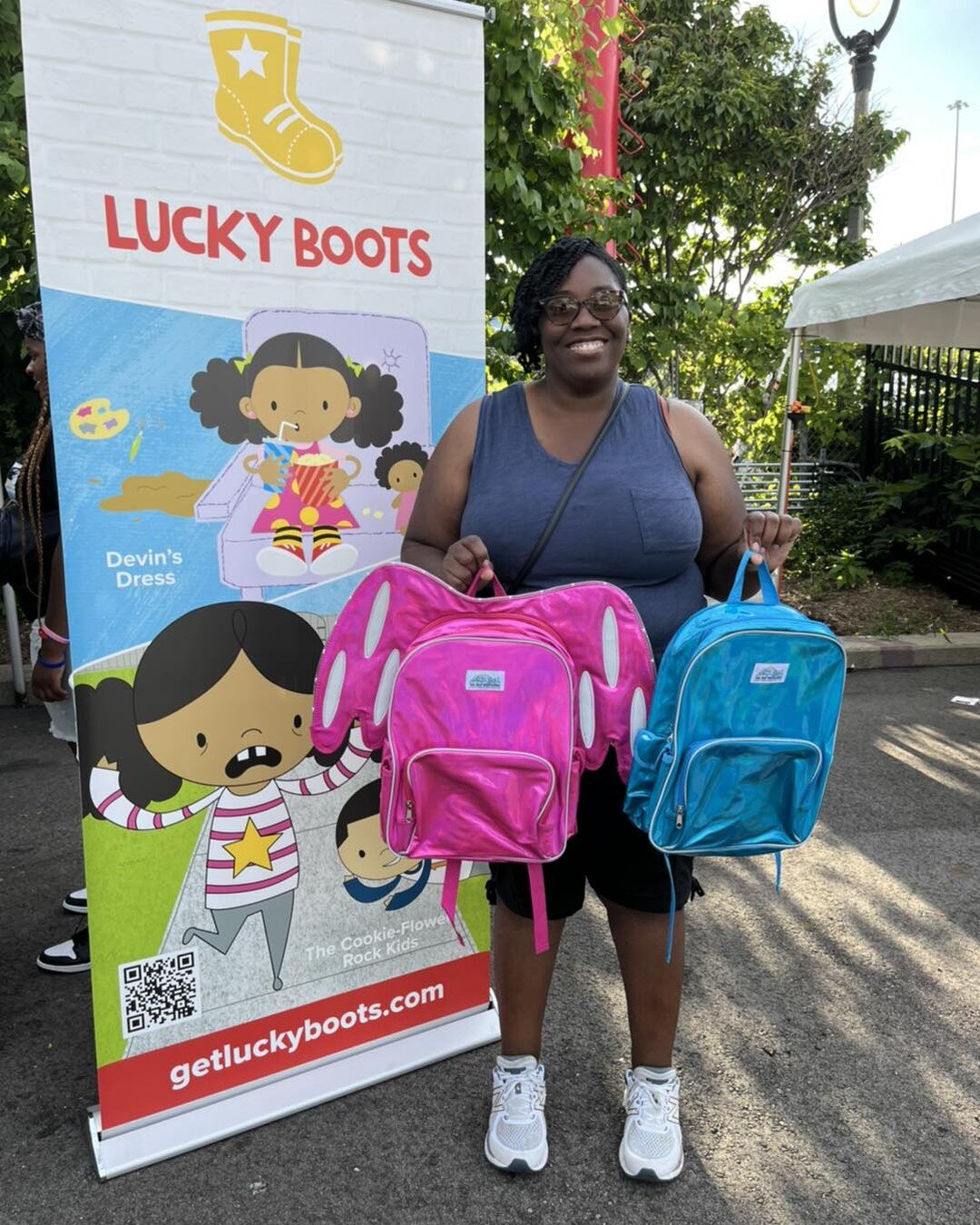 We had a blast today at @blackartsfestmke. We thank everyone for your support including today&rsquo;s giveaway winner Trinette Taylor! ❤️
#GetLuckyBoots
#BAFMKE22