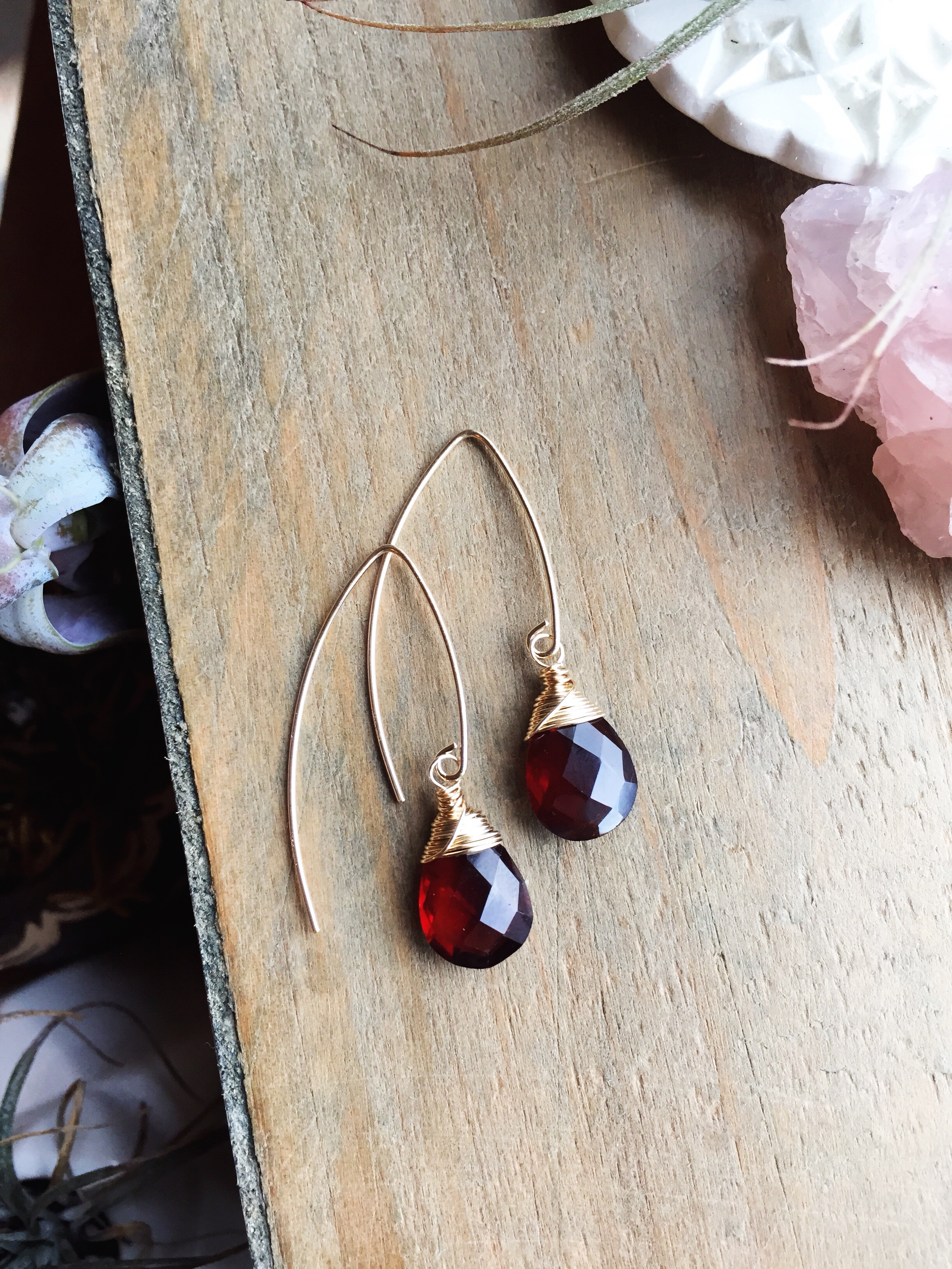 Crimson Moon Earrings