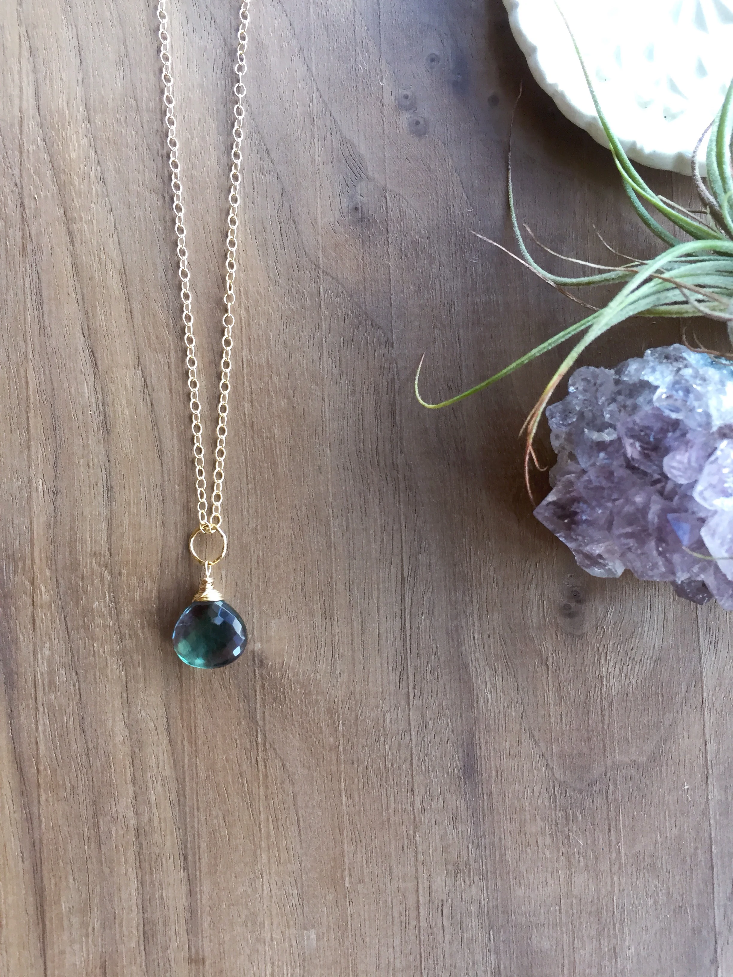 Harbor Necklace - Green Fluorite