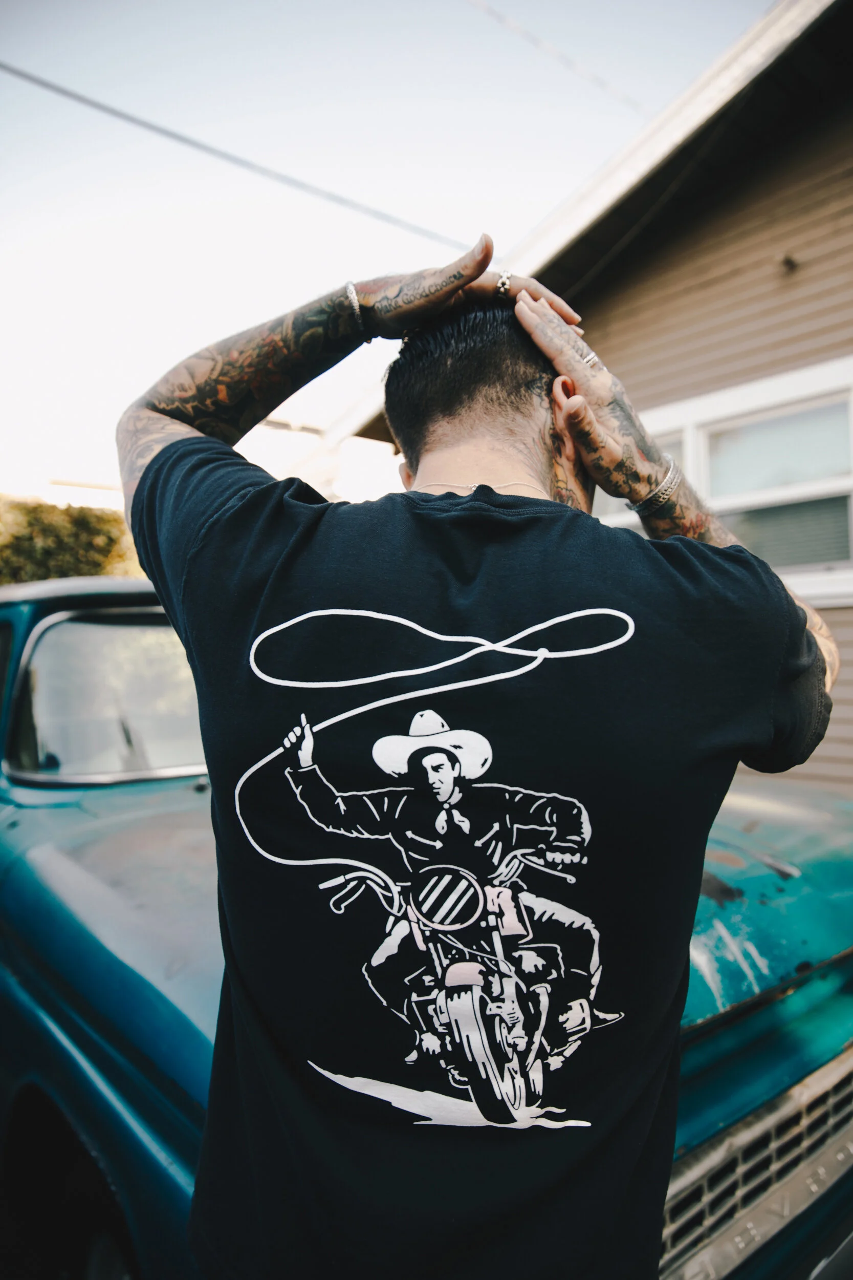 Washed Black Cowboy T-Shirt