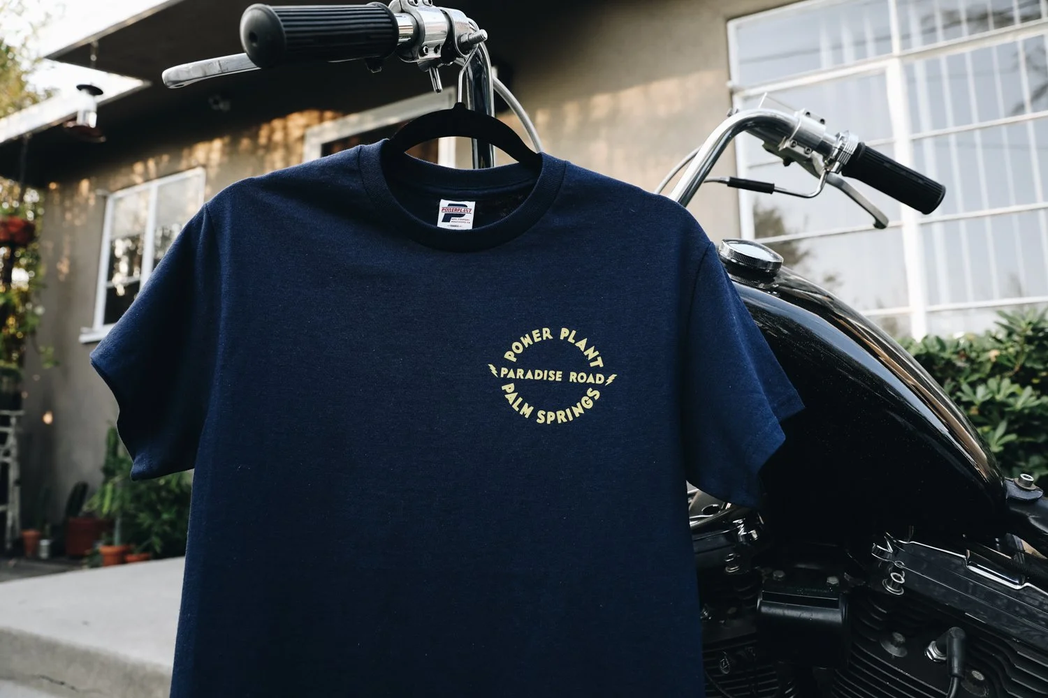 Navy Paradise Road Show x Powerplant MC Collab T-shirt
