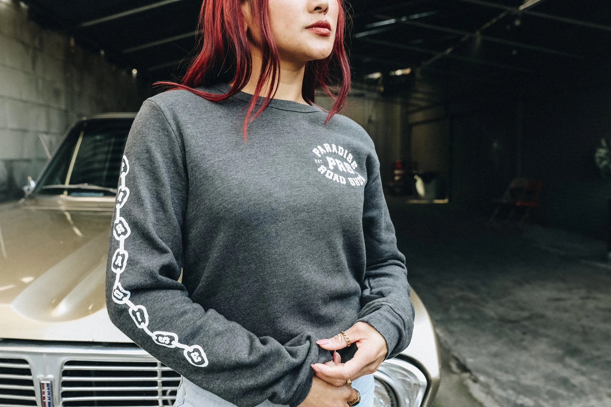 West Coast Cropped Crewneck