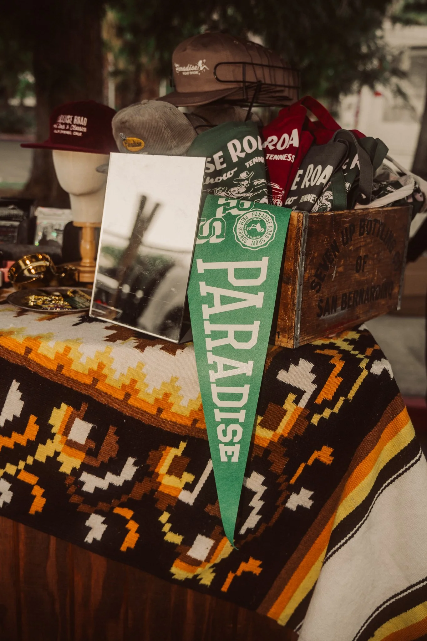 Green Felt Pendant Flags