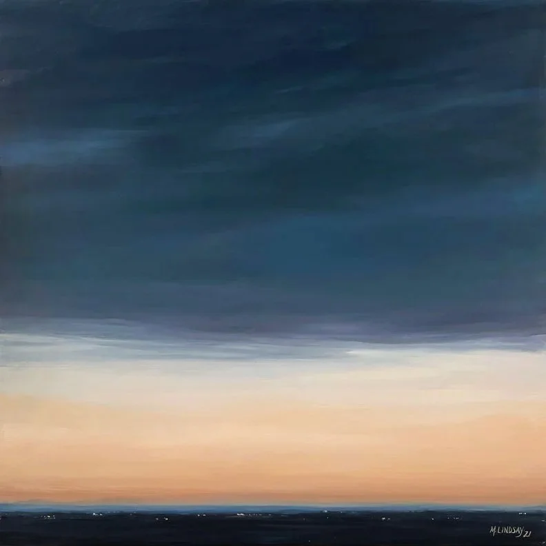 Evening Series Spurs Ranch Road,
Heavy I, Oil on Panel, 18”x 18”
1800